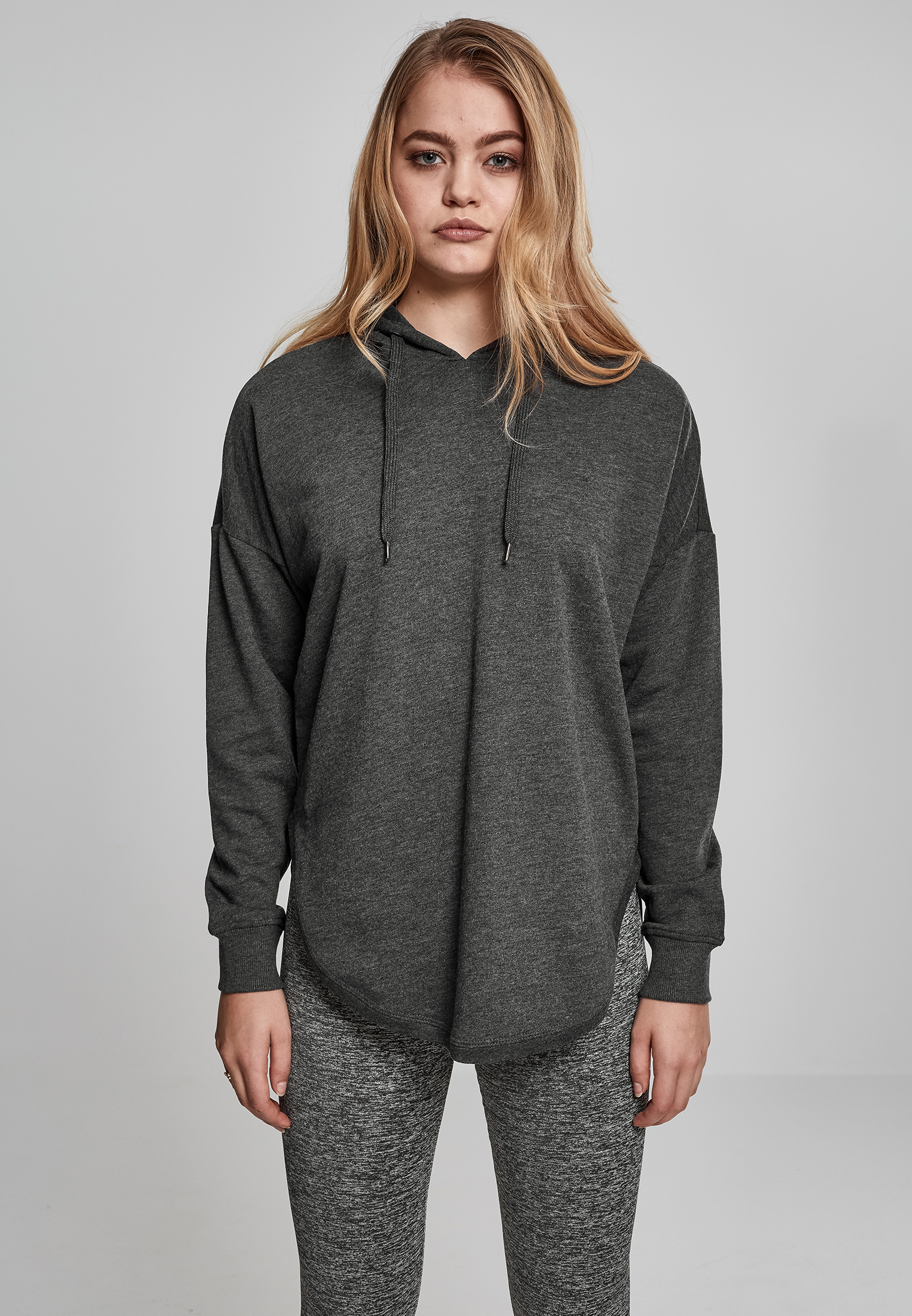 Ladies Oversized Terry Hoody charcoal L - variant image 4