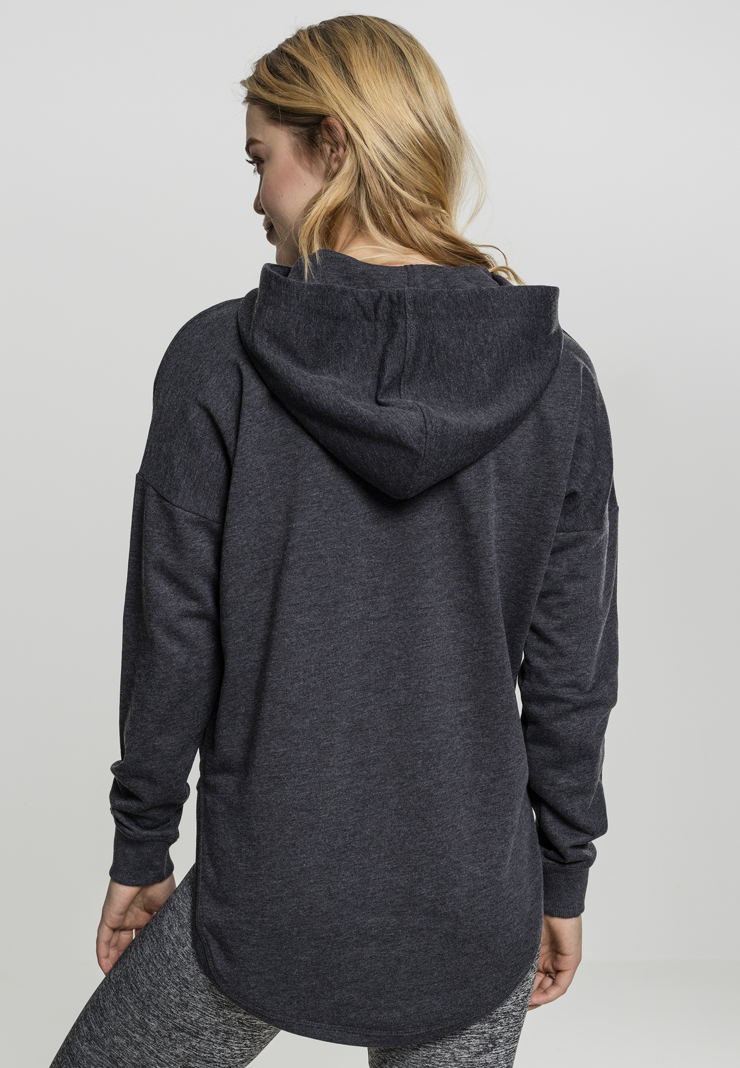 Ladies Oversized Terry Hoody charcoal L - variant image 2