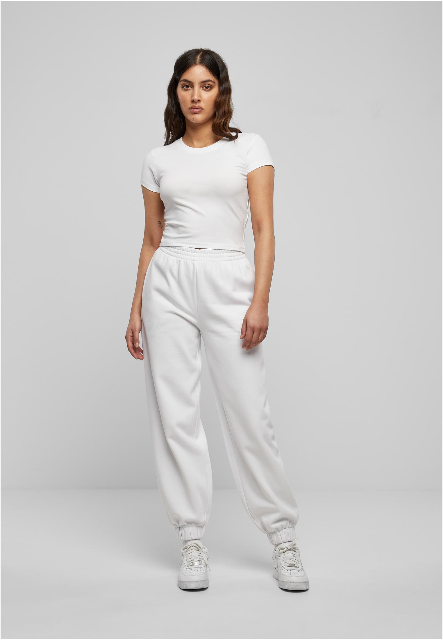 Ladies Stretch Jersey Cropped Tee white 3XL - variant image 4