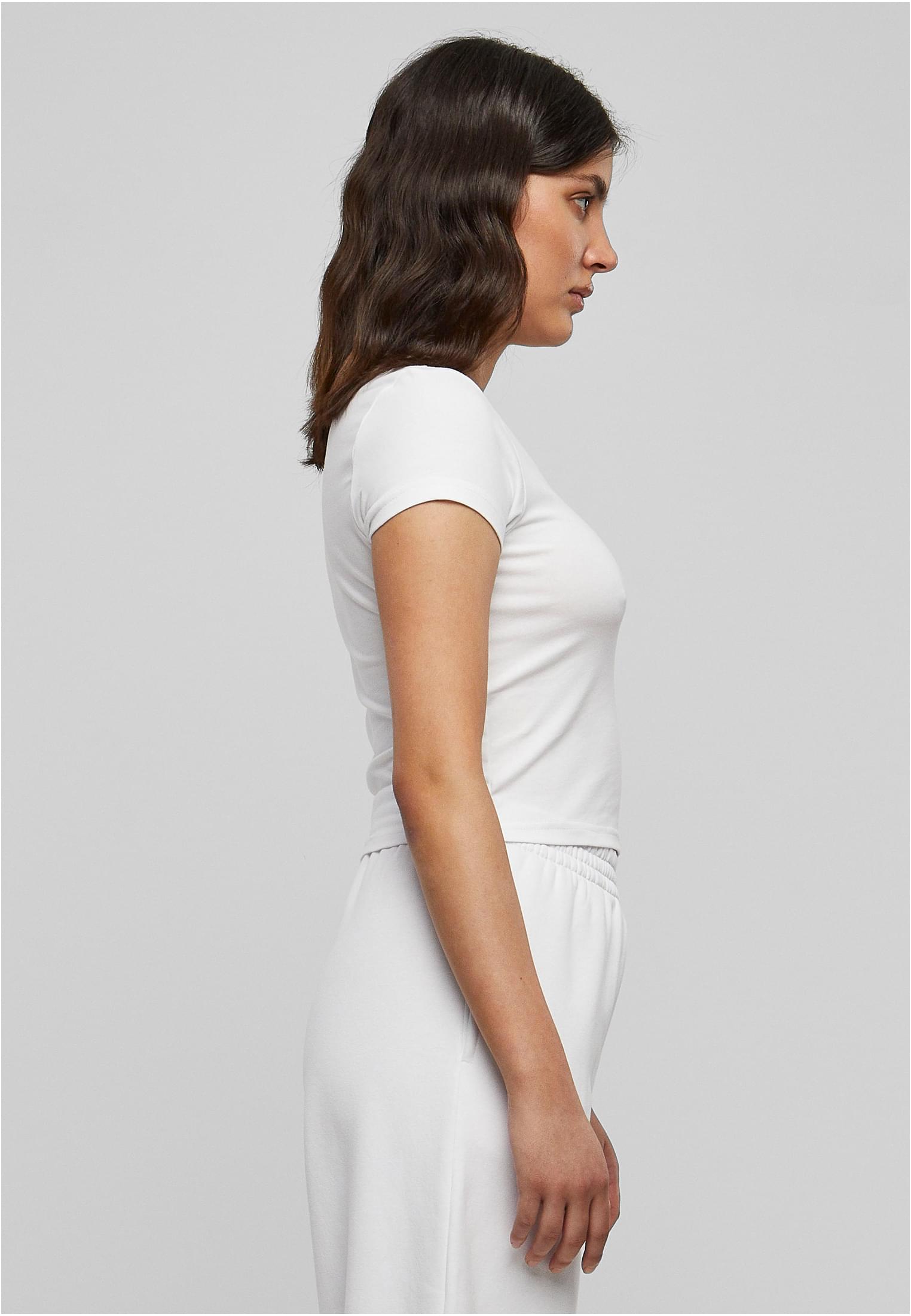 Ladies Stretch Jersey Cropped Tee white 3XL - variant image 3