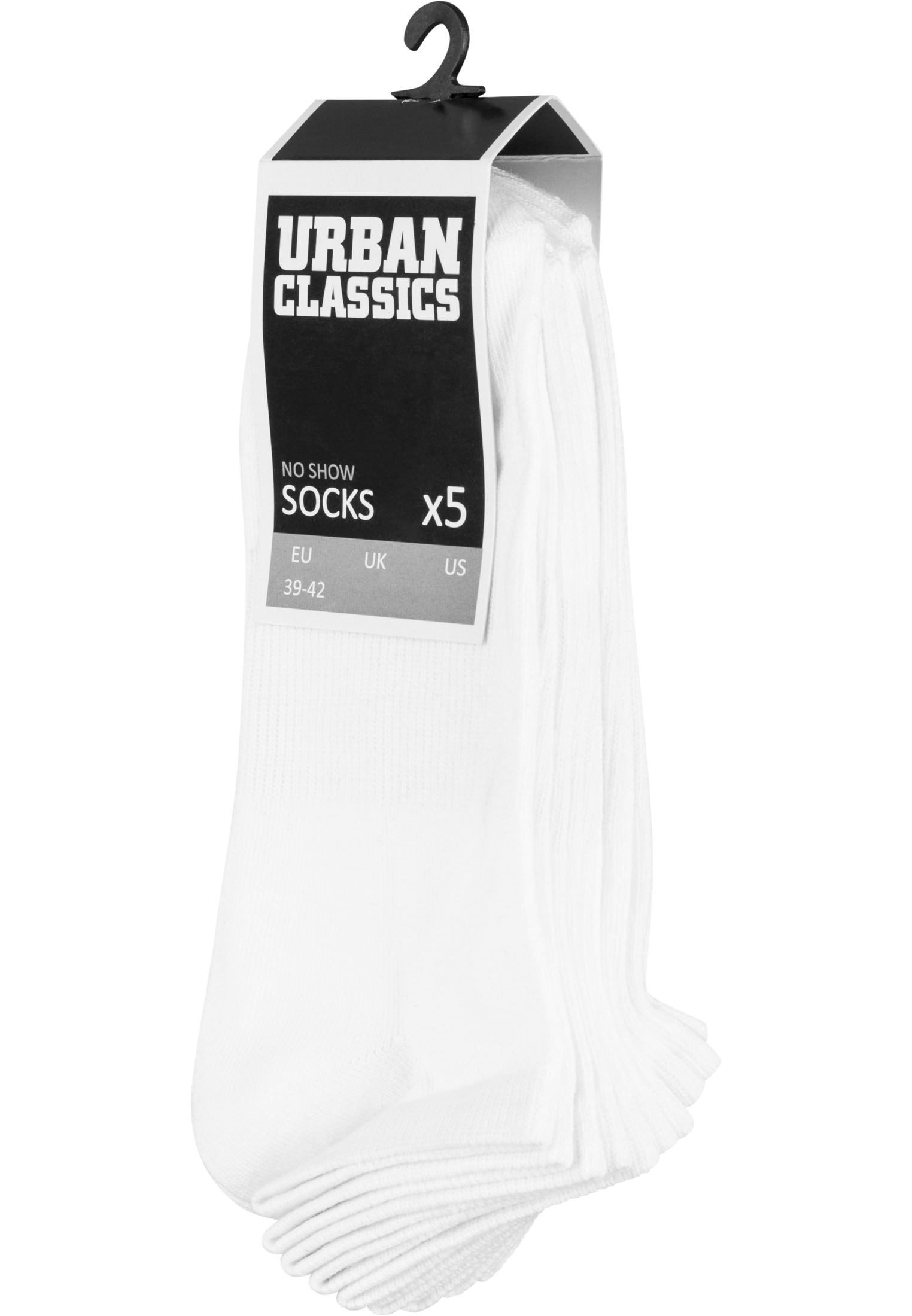 No Show Socks 5-Pack white 43-46 - variant image 1