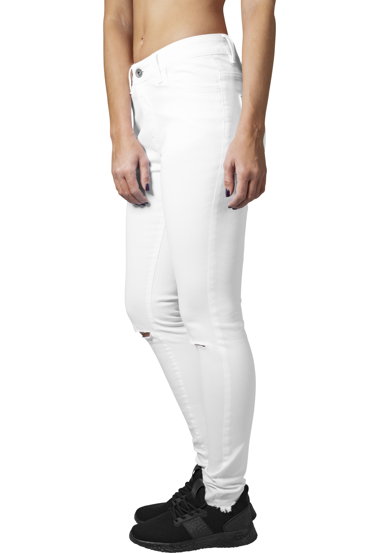 Ladies Cut Knee Pants white 26 - variant image 1
