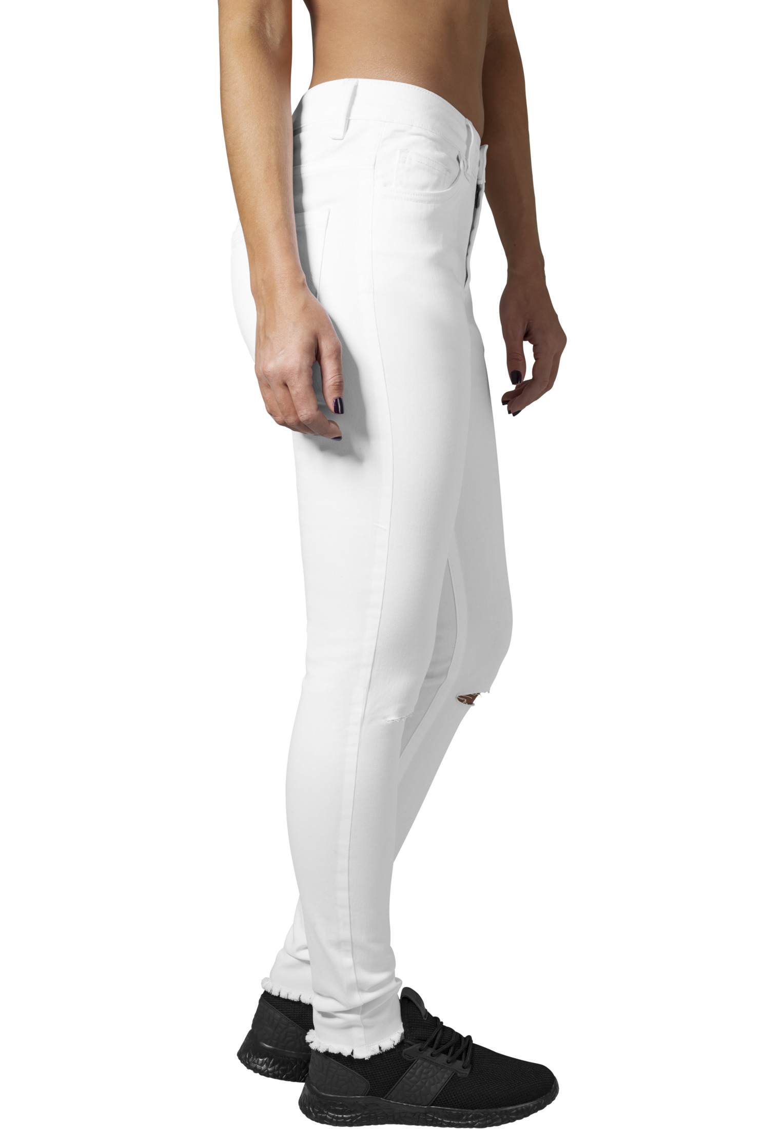 Ladies Cut Knee Pants white 26 - variant image 3