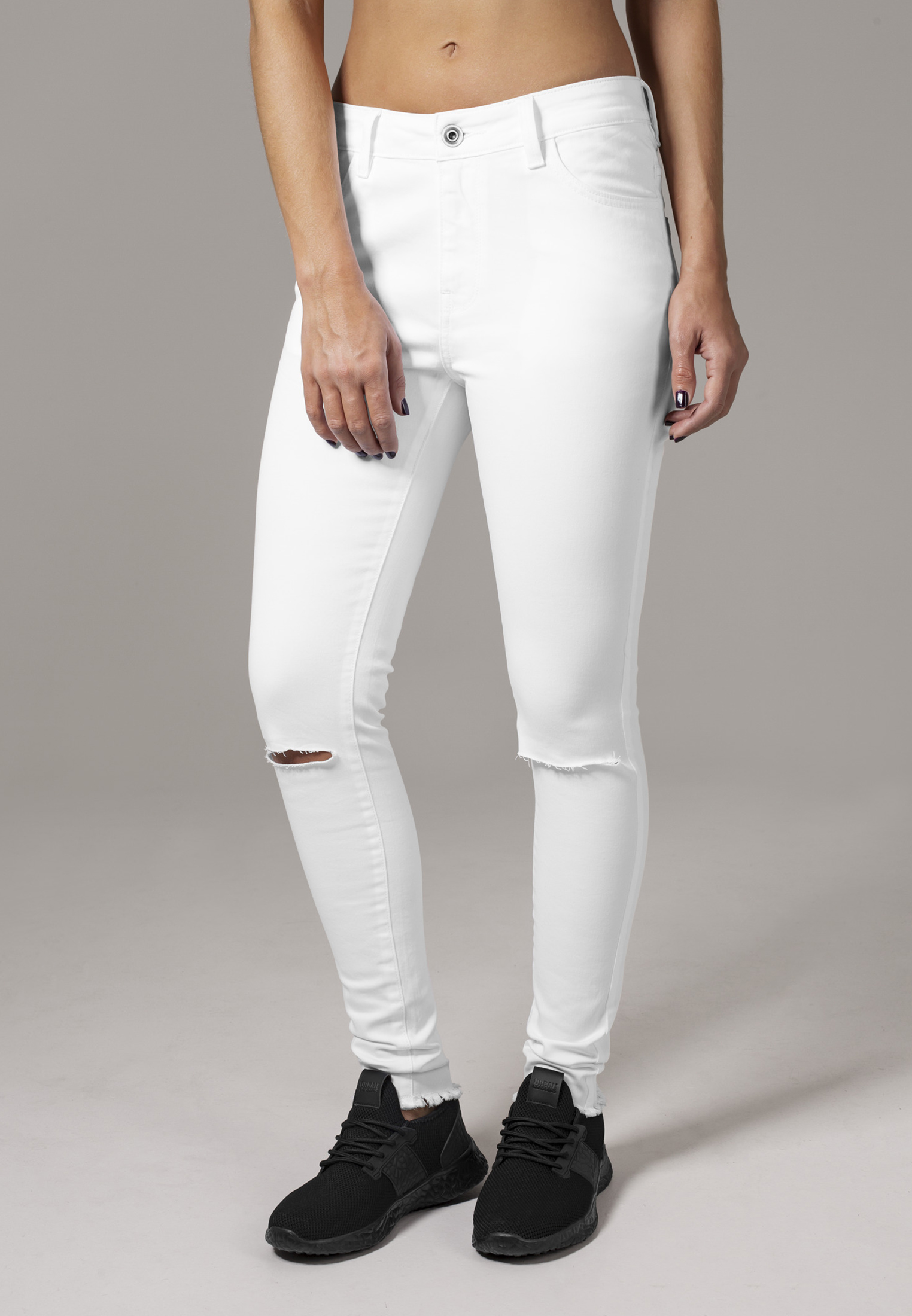 Ladies Cut Knee Pants white 26 - alternate variant 2