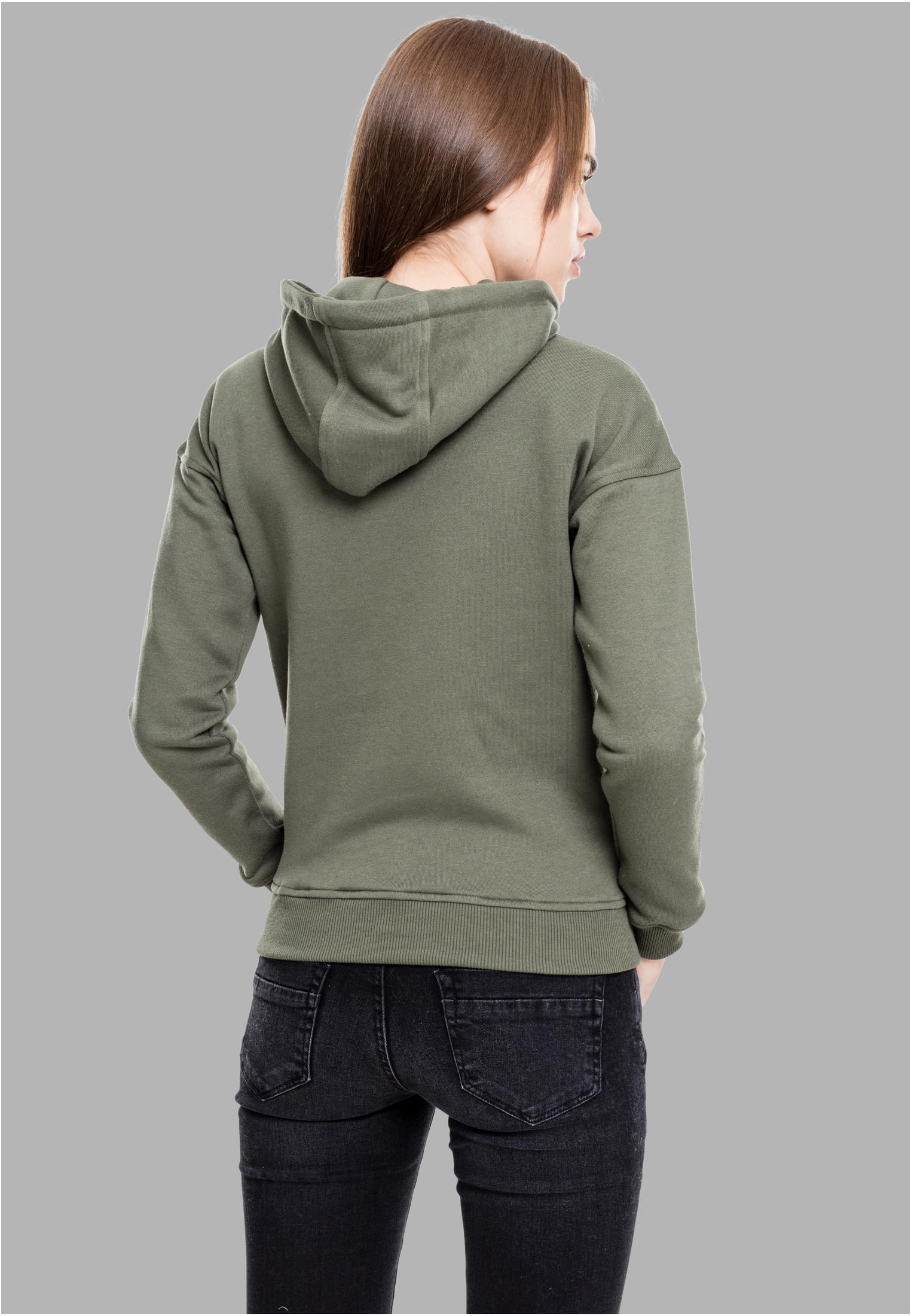 Ladies Hoody olive L - variant image 2
