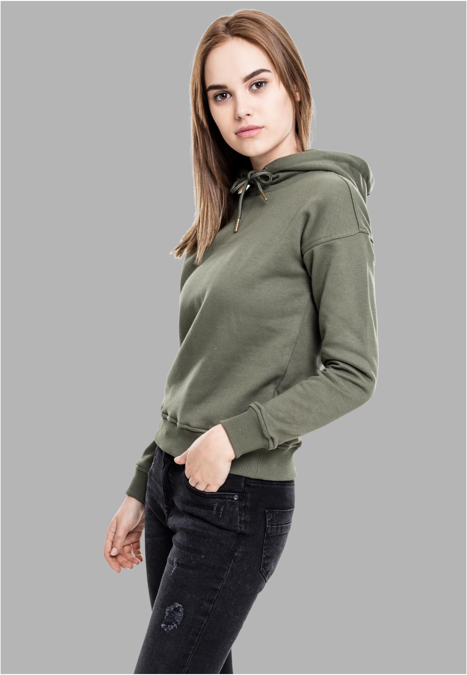 Ladies Hoody olive L - variant image 1