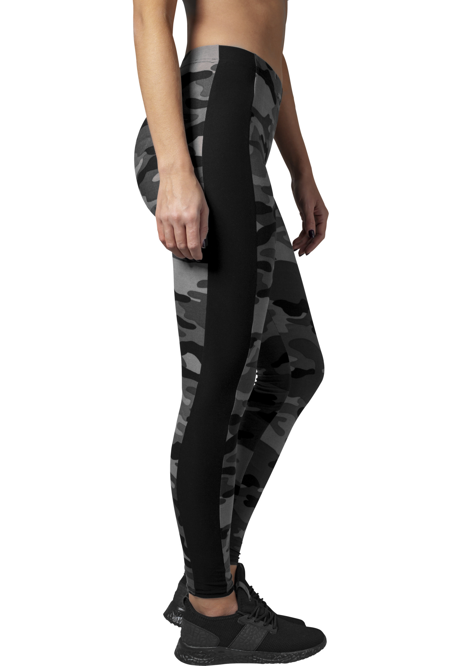 Ladies Camo Stripe Leggings darkcamo/blk S - variant image 3