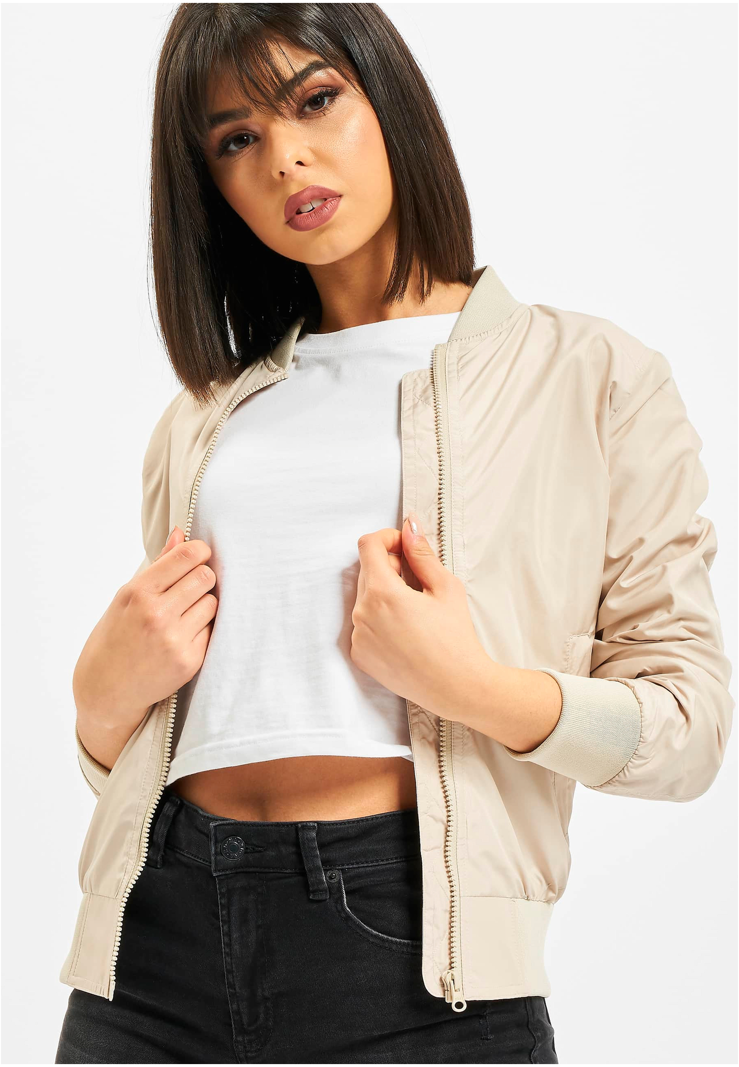 Ladies Light Bomber Jacket sand L - variant image 5