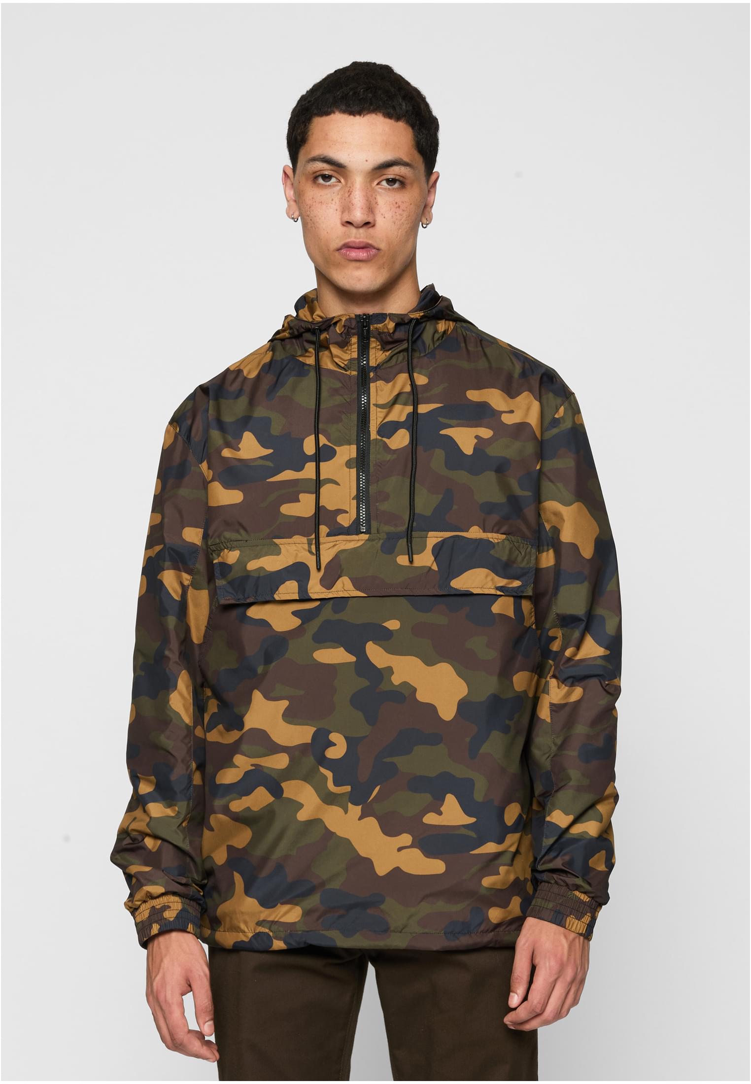 Camo Pull Over Windbreaker woodcamo
 - alternate variant 2