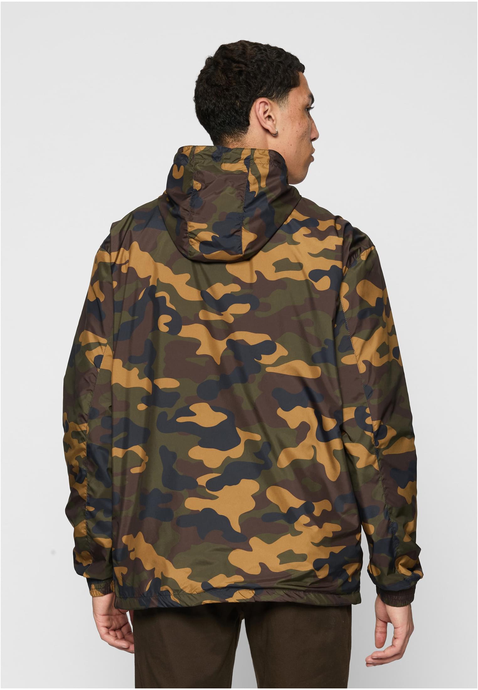 Camo Pull Over Windbreaker woodcamo
 - variant image 1