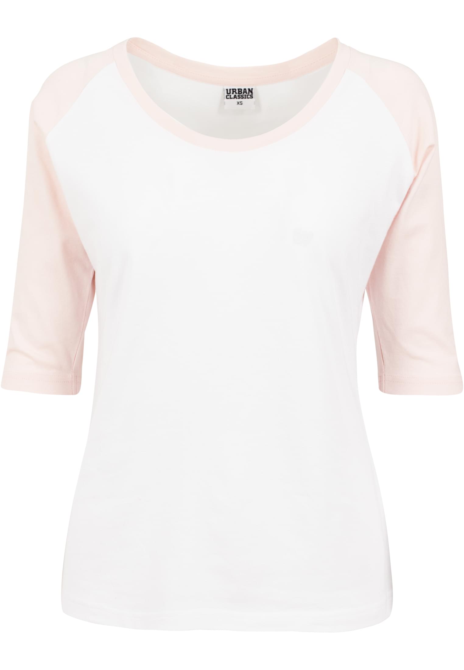 Ladies 3/4 Contrast Raglan Tee wht/pink L - variant image 5