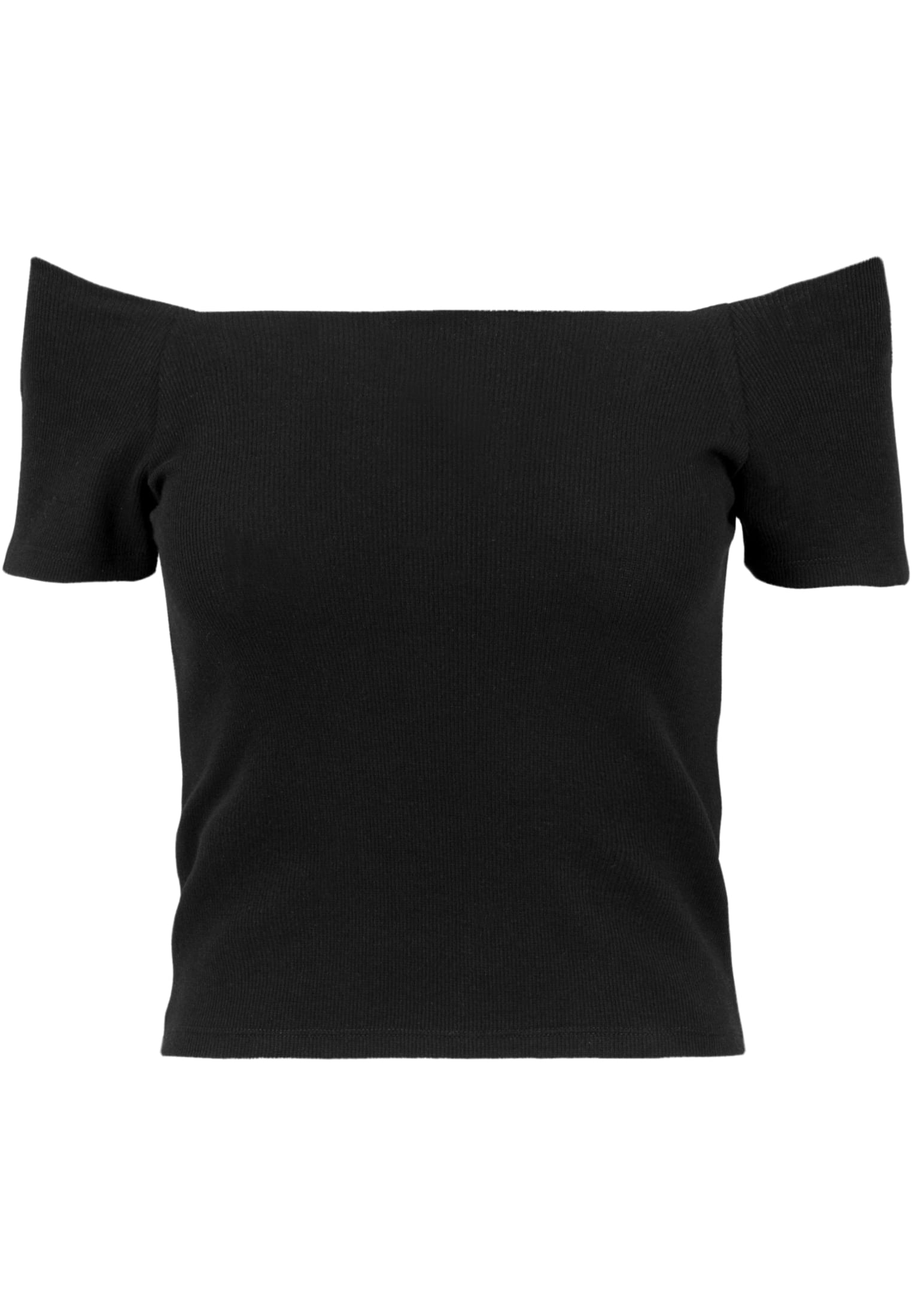 レディース オフショルダー リブ Tシャツ 黒 L
 - variant image 5