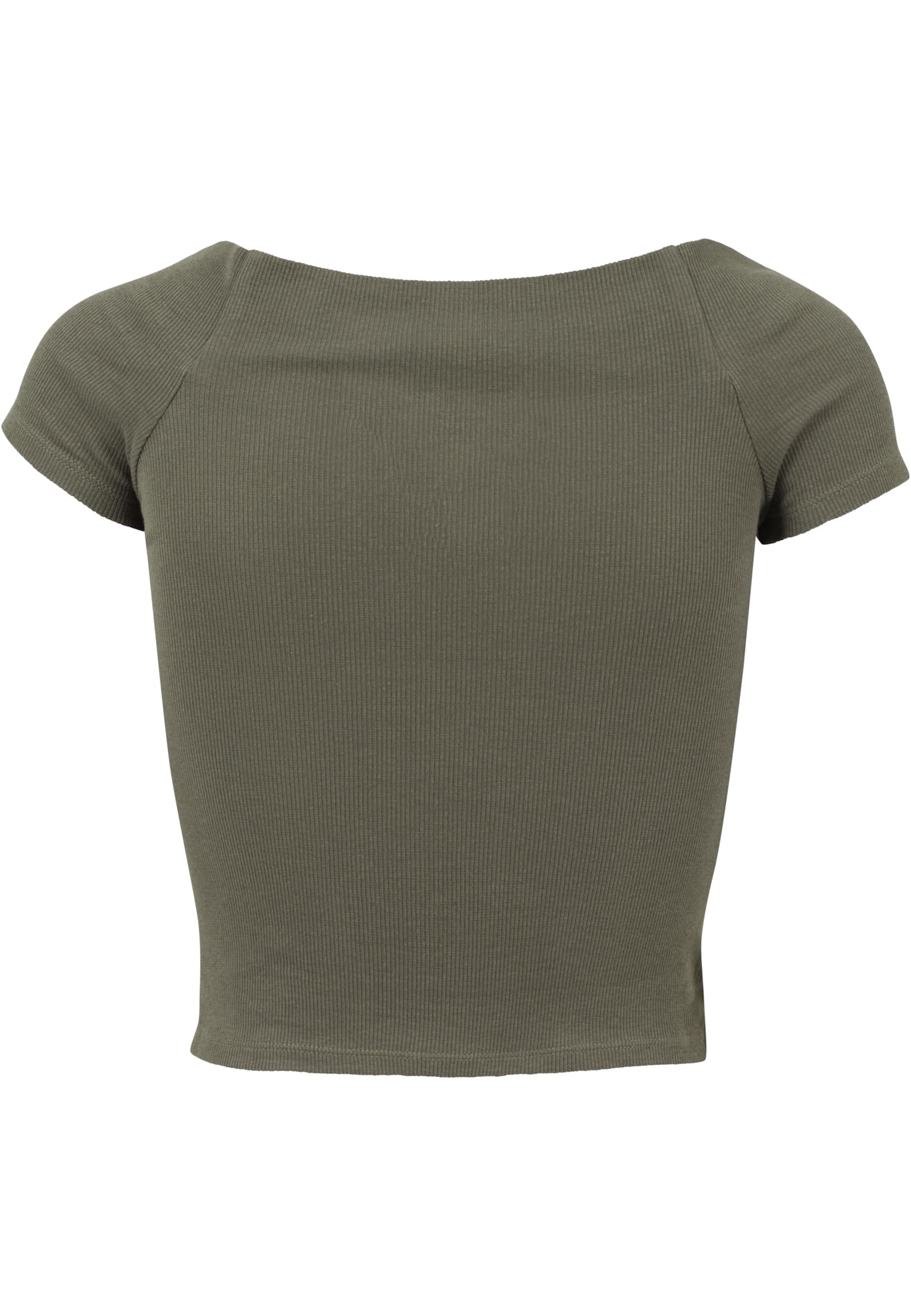 レディース オフショルダー リブ Tシャツ オリーブ L
 - variant image 6