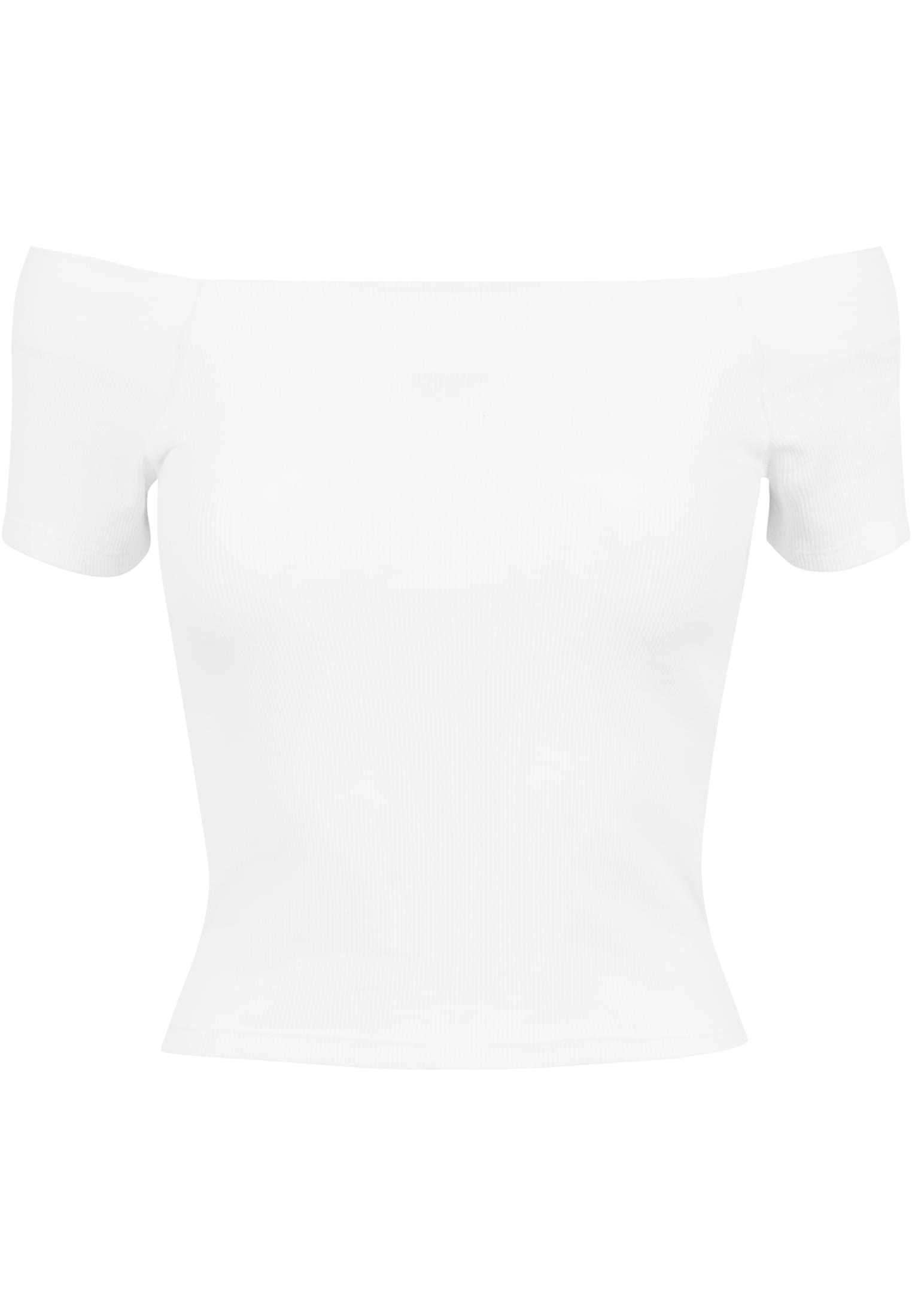 レディース オフショルダー リブ Tシャツ 白 L
 - variant image 5