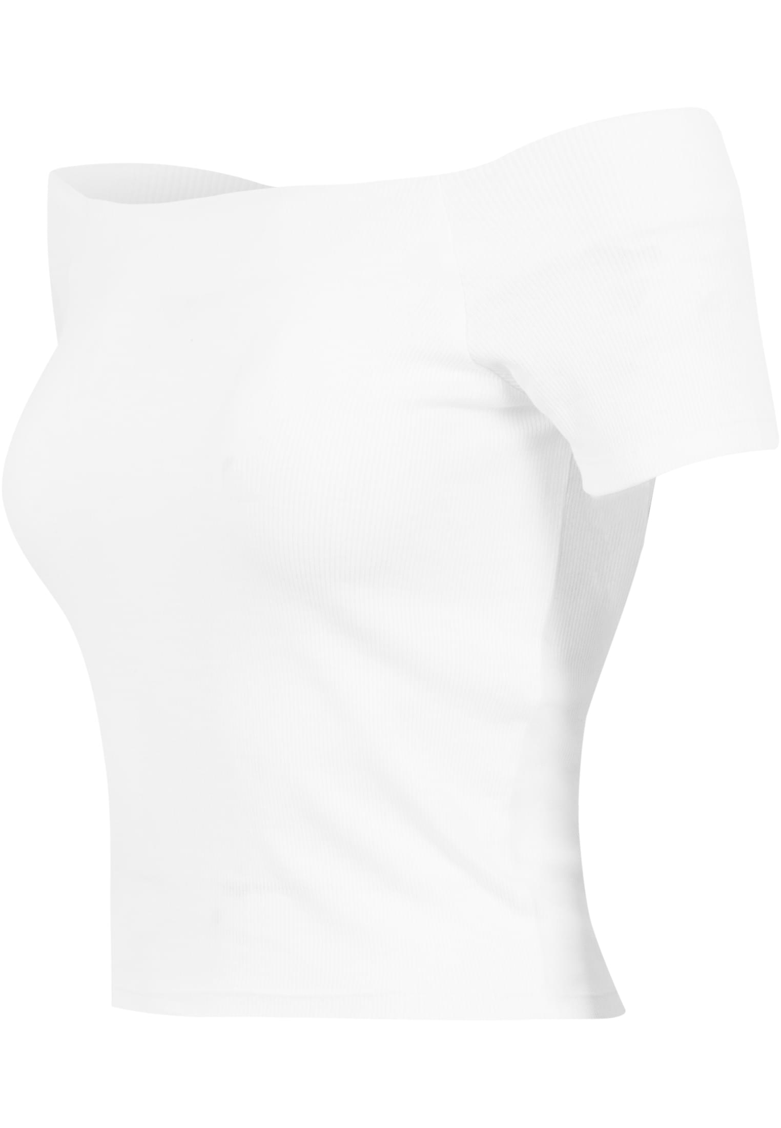 レディース オフショルダー リブ Tシャツ 白 L
 - variant image 7