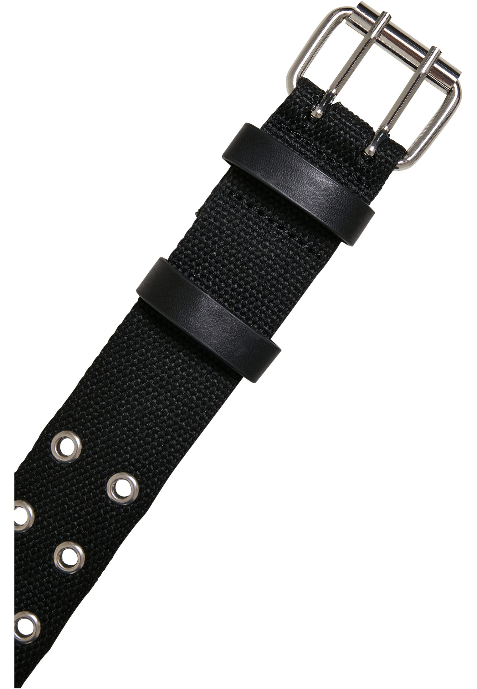 Polyester Eyelet Belt black/silver L/XL - variant image 1