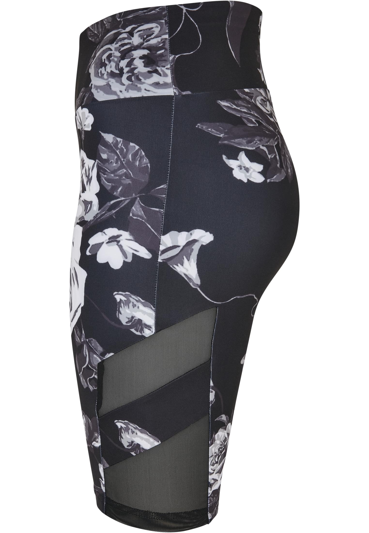 Ladies High Waist Tech Mesh AOP Cycle Shorts darkflower 3XL - variant image 6
