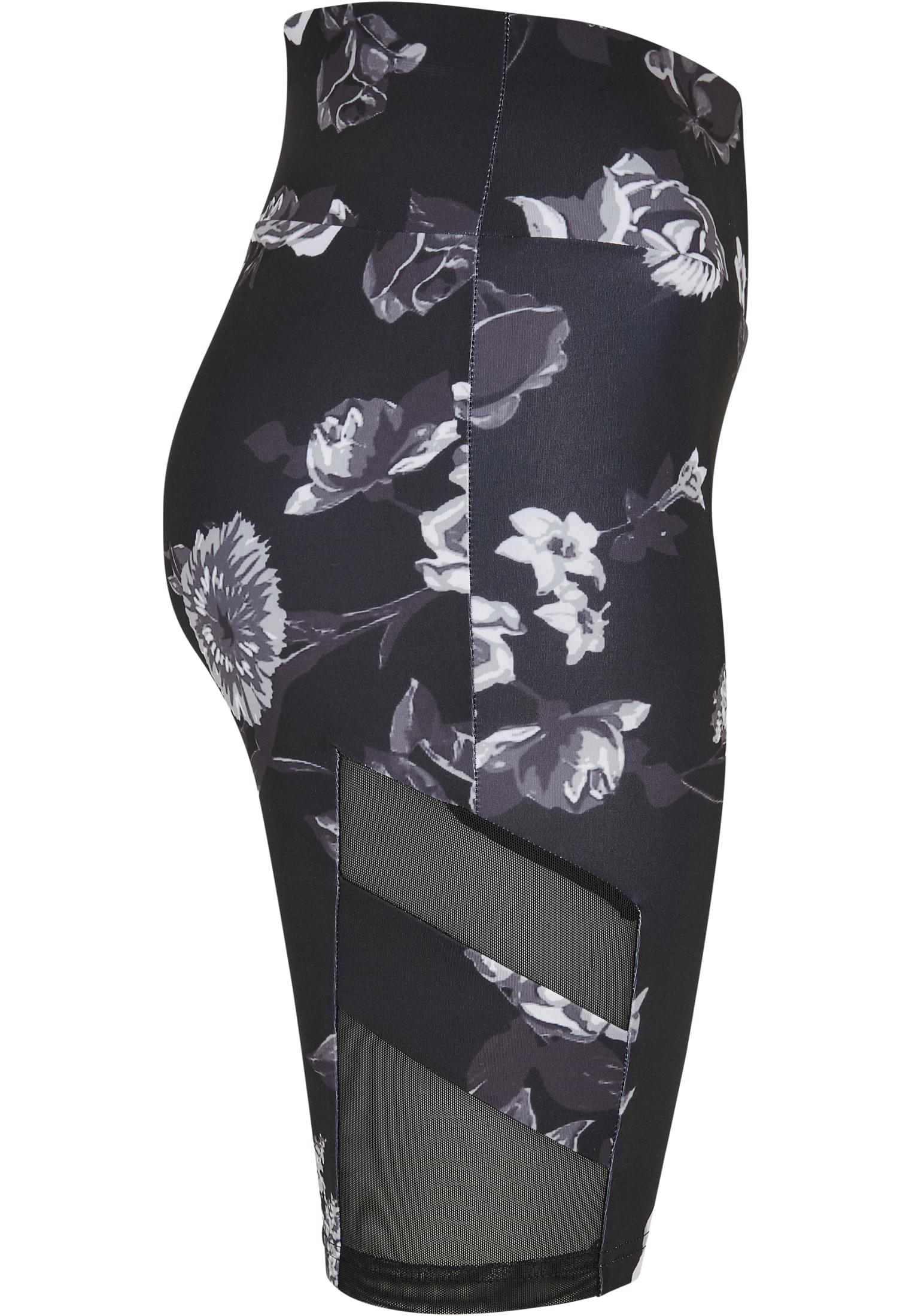 Ladies High Waist Tech Mesh AOP Cycle Shorts darkflower 3XL - variant image 8