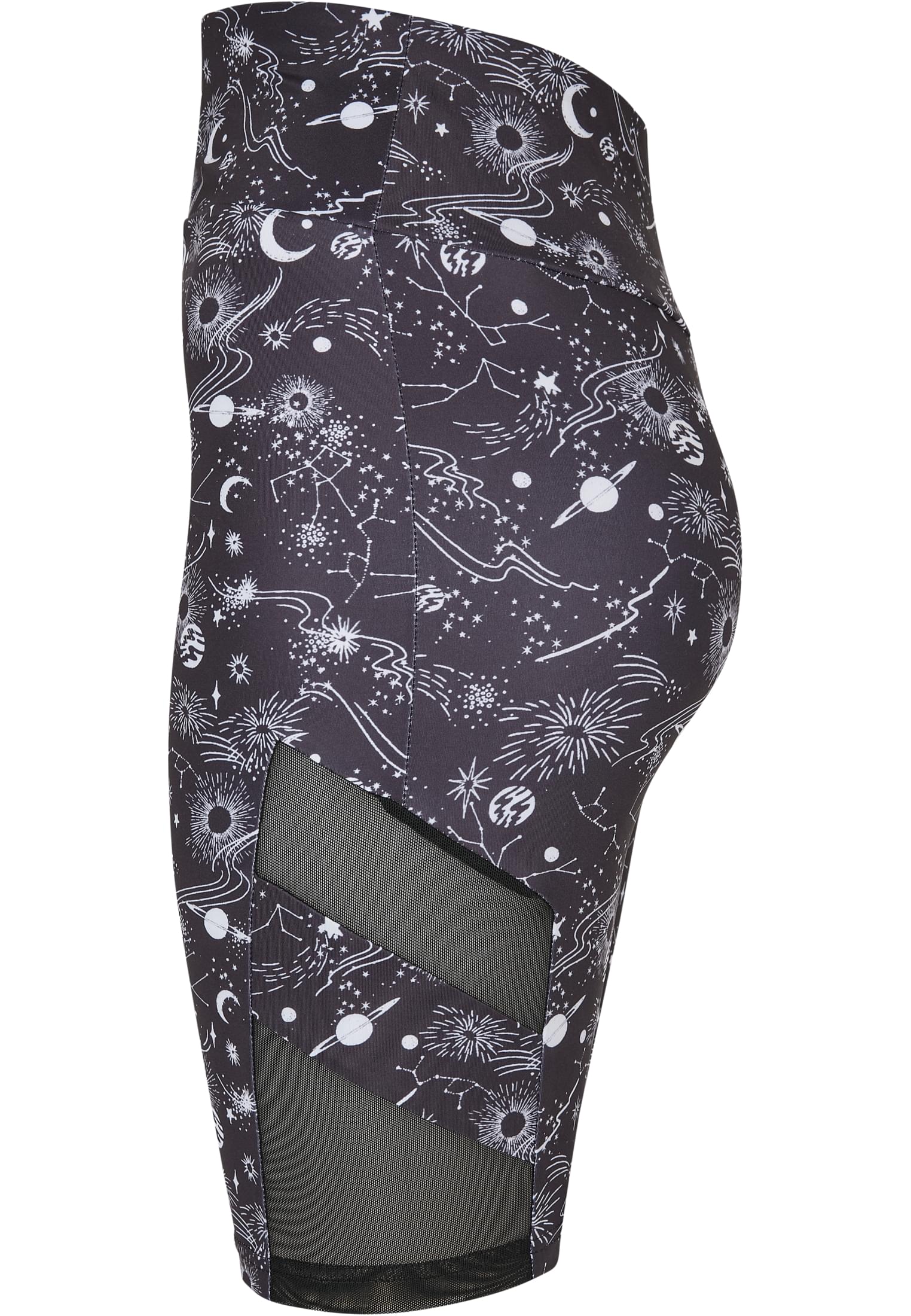 Ladies High Waist Tech Mesh AOP Cycle Shorts blackuniverse 3XL - variant image 6