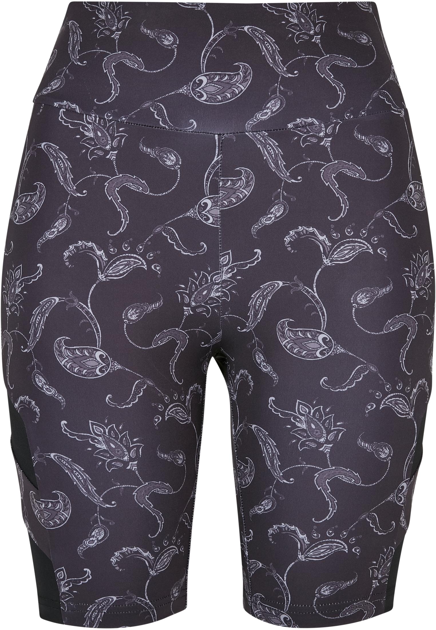 Ladies High Waist Tech Mesh AOP Cycle Shorts blackpaisley 3XL - variant image 5
