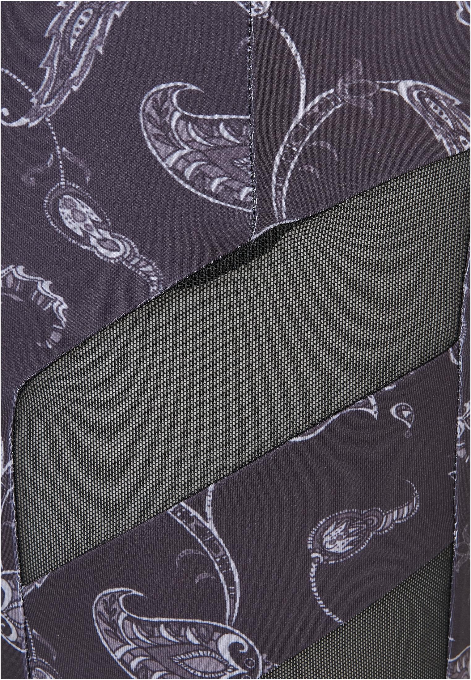 Ladies High Waist Tech Mesh AOP Cycle Shorts blackpaisley 3XL - variant image 9