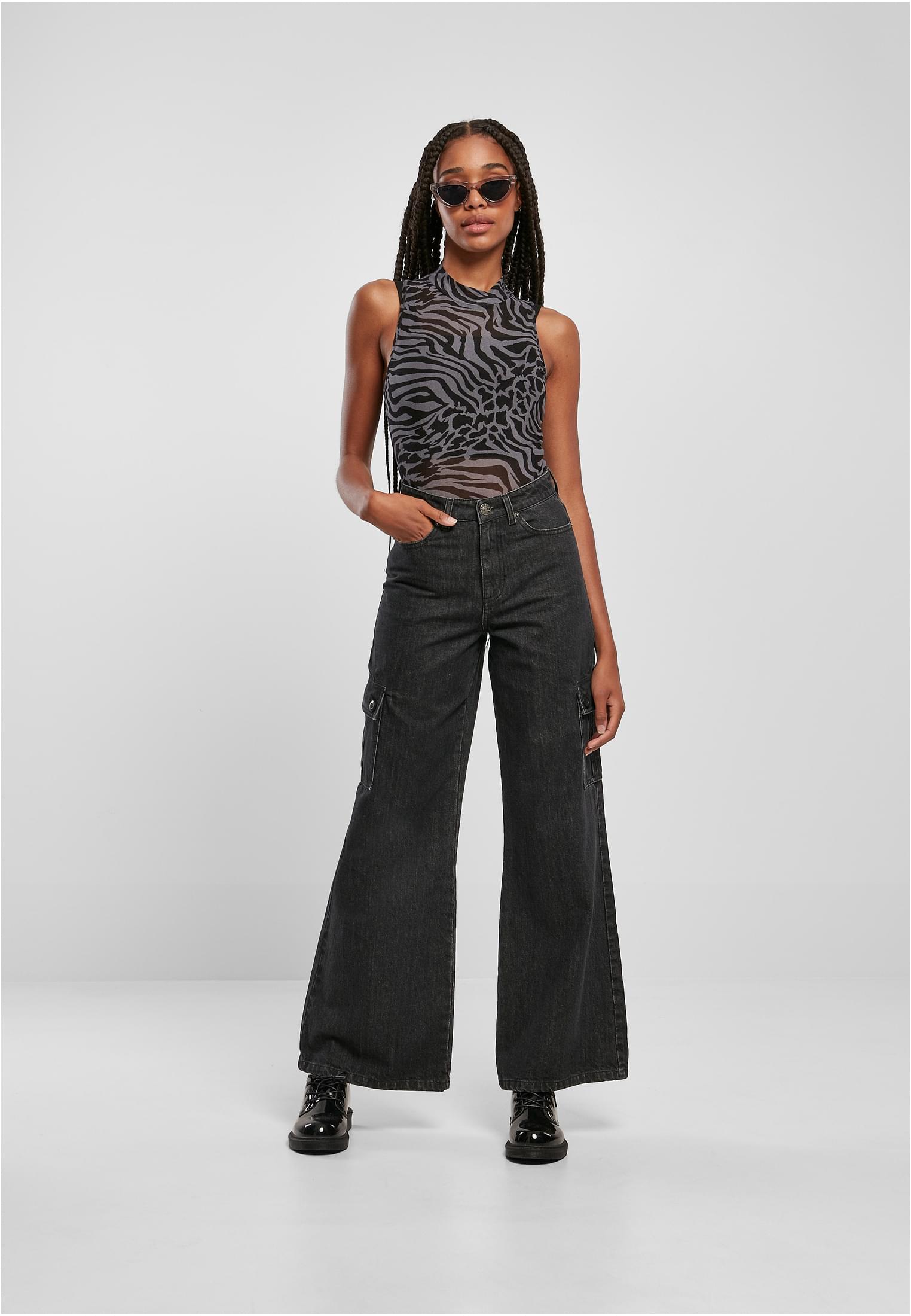 Ladies Sleeveless Mesh Body asphalt/black 3XL - variant image 4