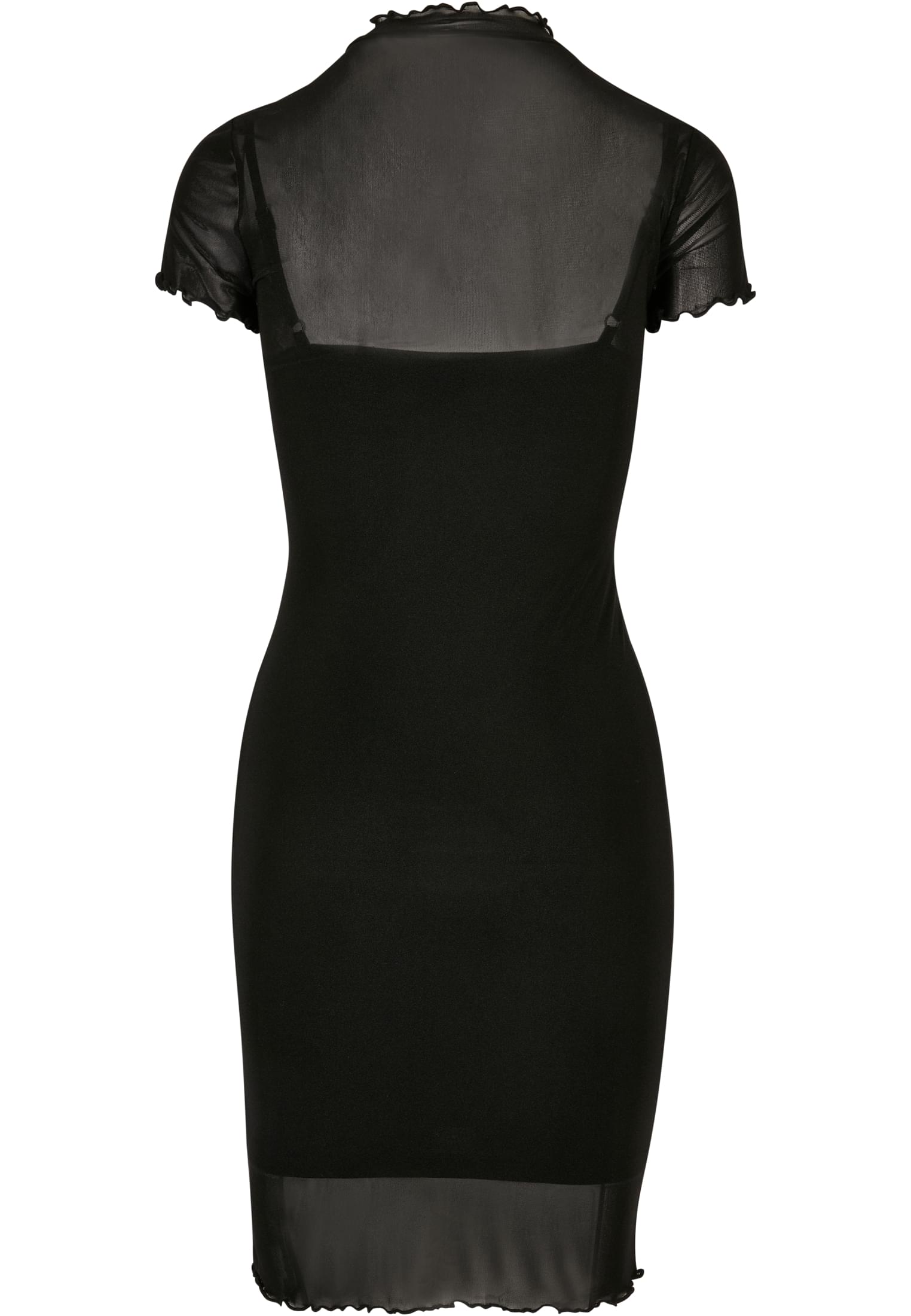 Ladies Mesh Double Layer Dress black L - variant image 6