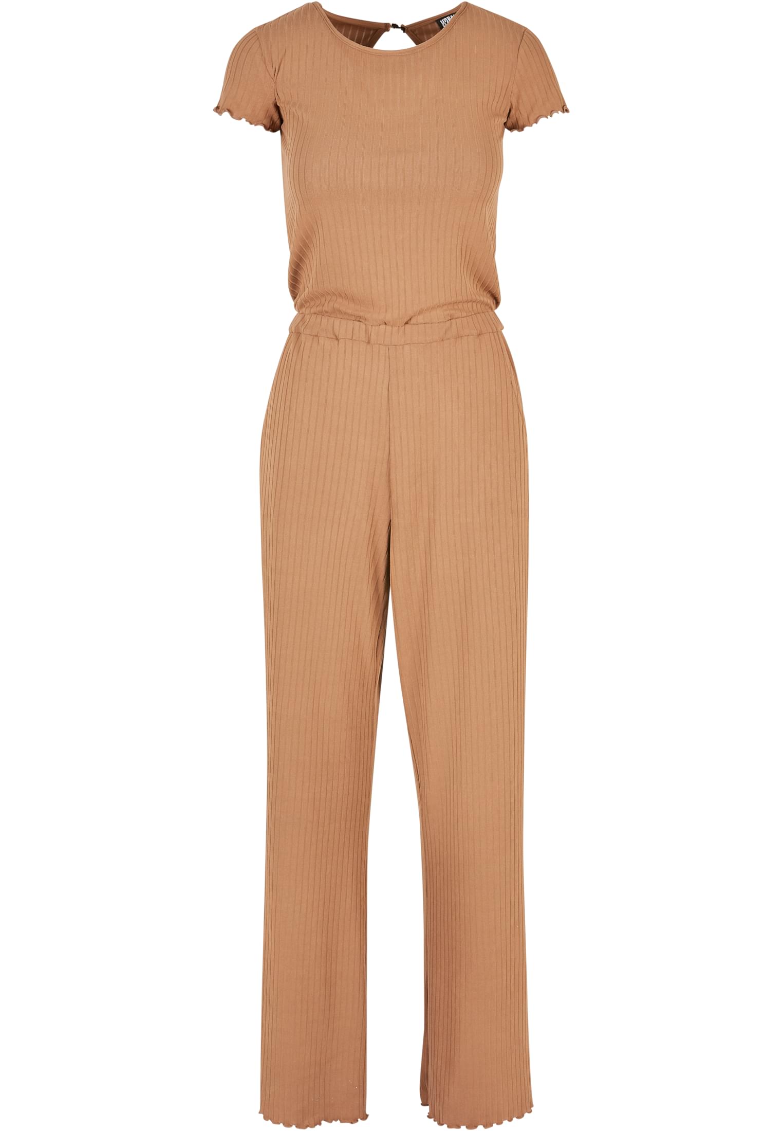 Ladies Rib Wid Leg Jumpsuit darktaupe 3XL - variant image 5