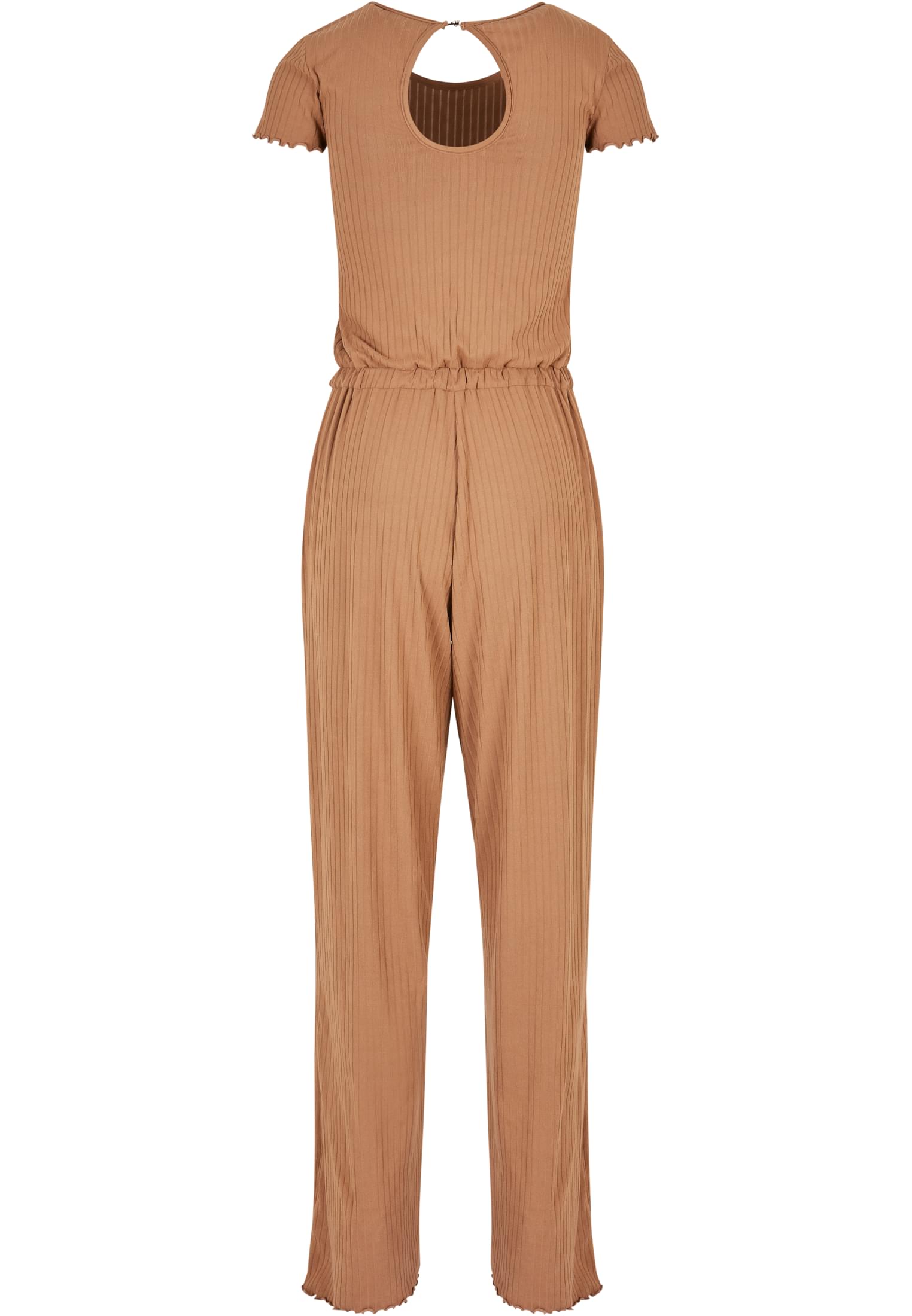 Ladies Rib Wid Leg Jumpsuit darktaupe 3XL - variant image 6