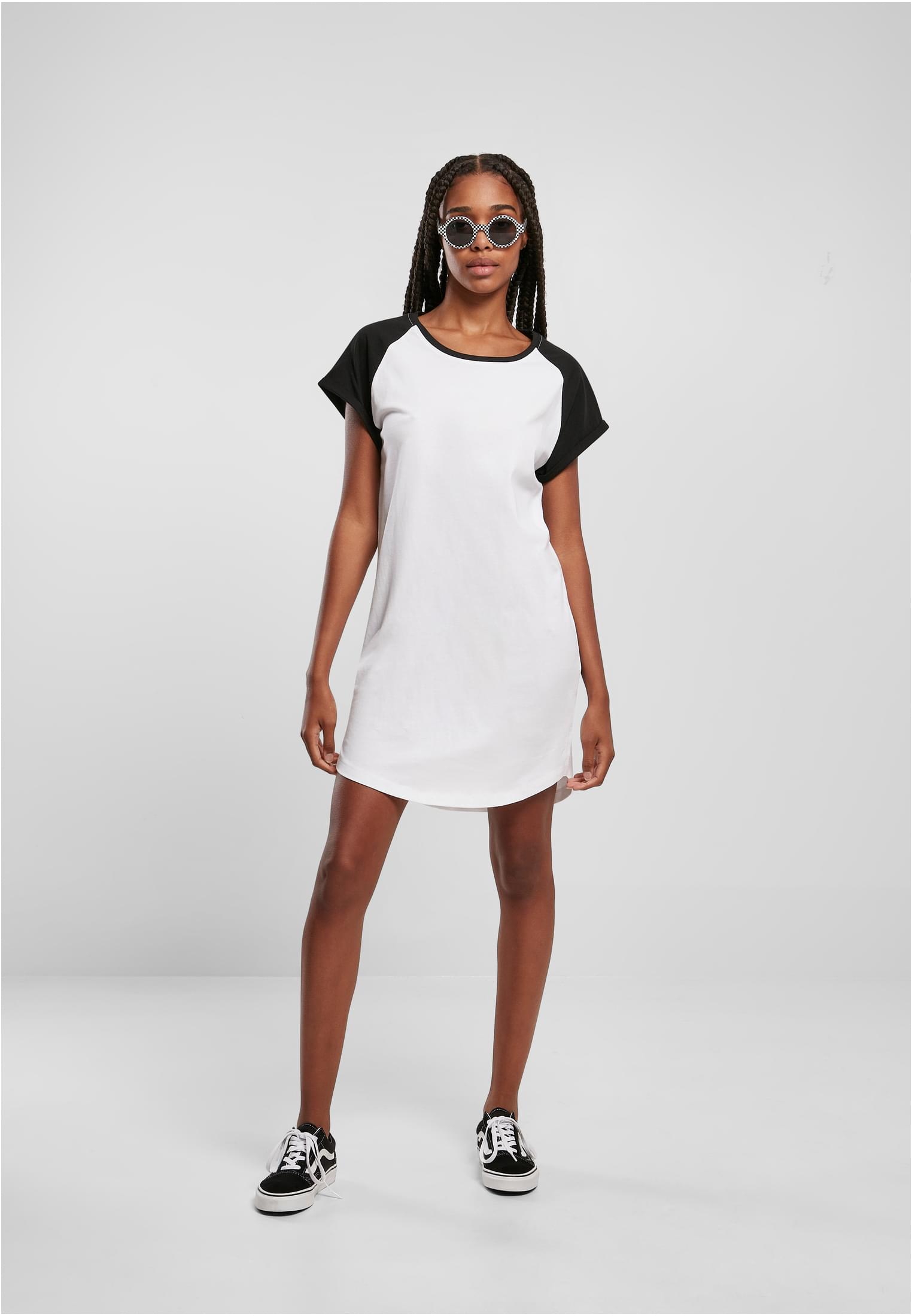 T-shirt à col rond contrasté femme taille 3XL blanc/noir
 - variant image 4