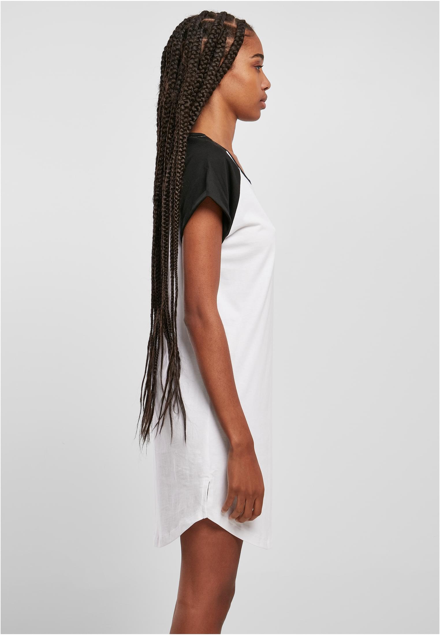 T-shirt à col rond contrasté femme taille 3XL blanc/noir
 - variant image 3