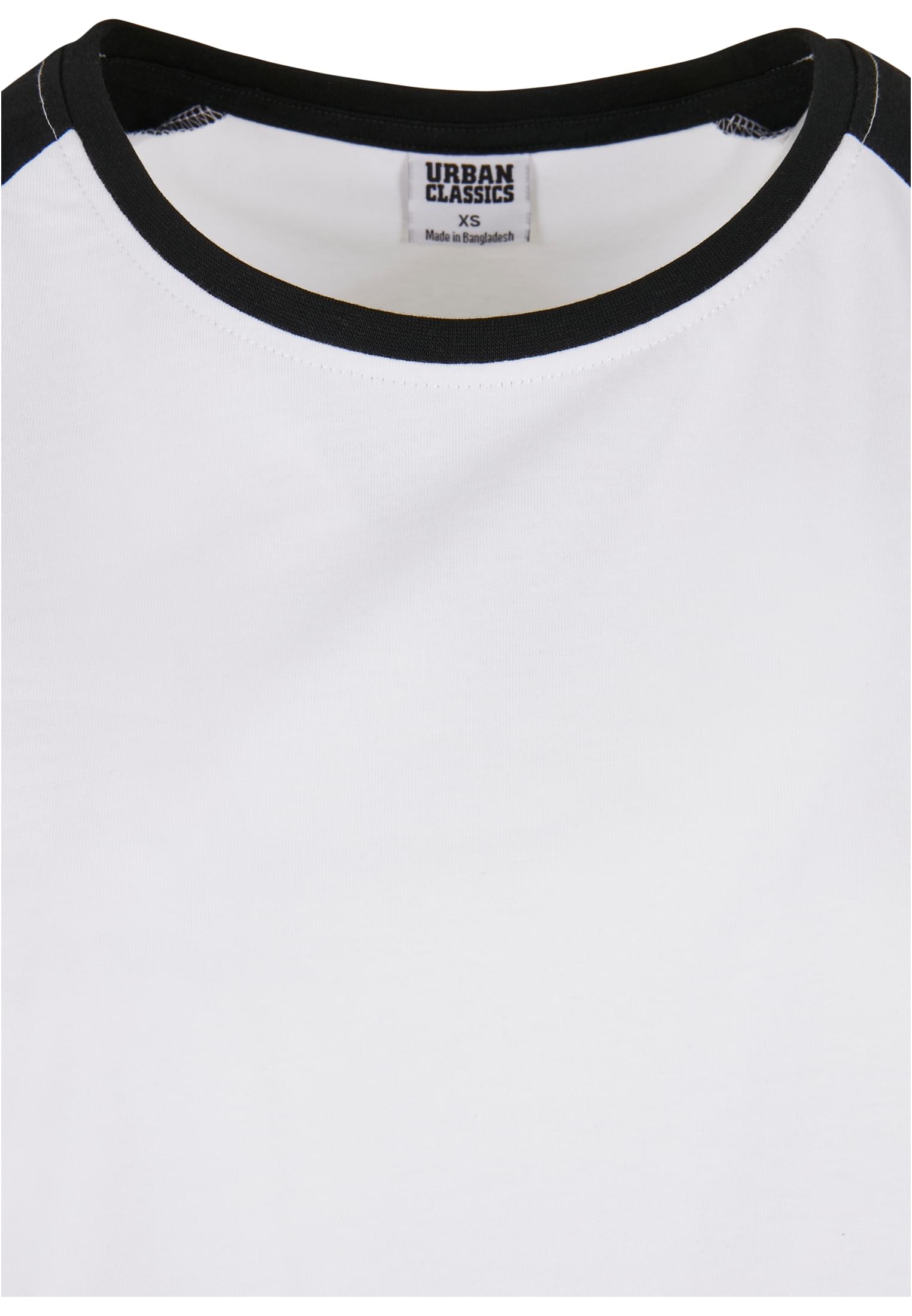 T-shirt à col rond contrasté femme taille 3XL blanc/noir
 - variant image 7