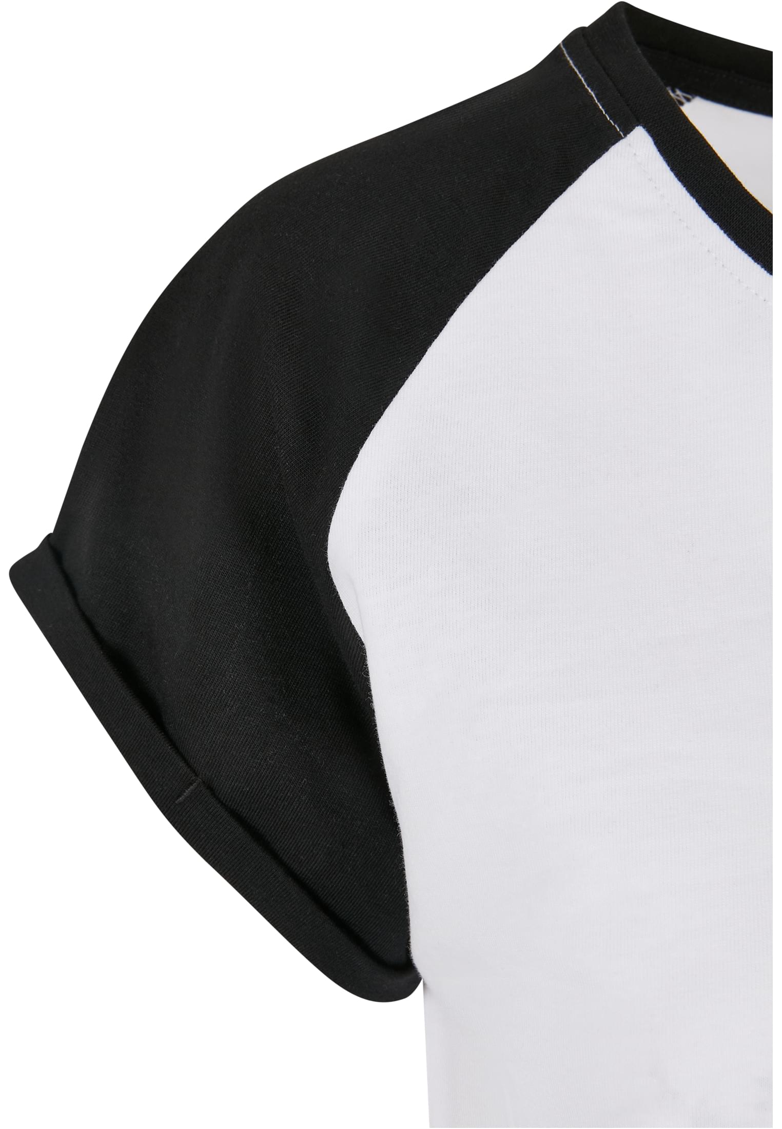T-shirt à col rond contrasté femme taille 3XL blanc/noir
 - variant image 8