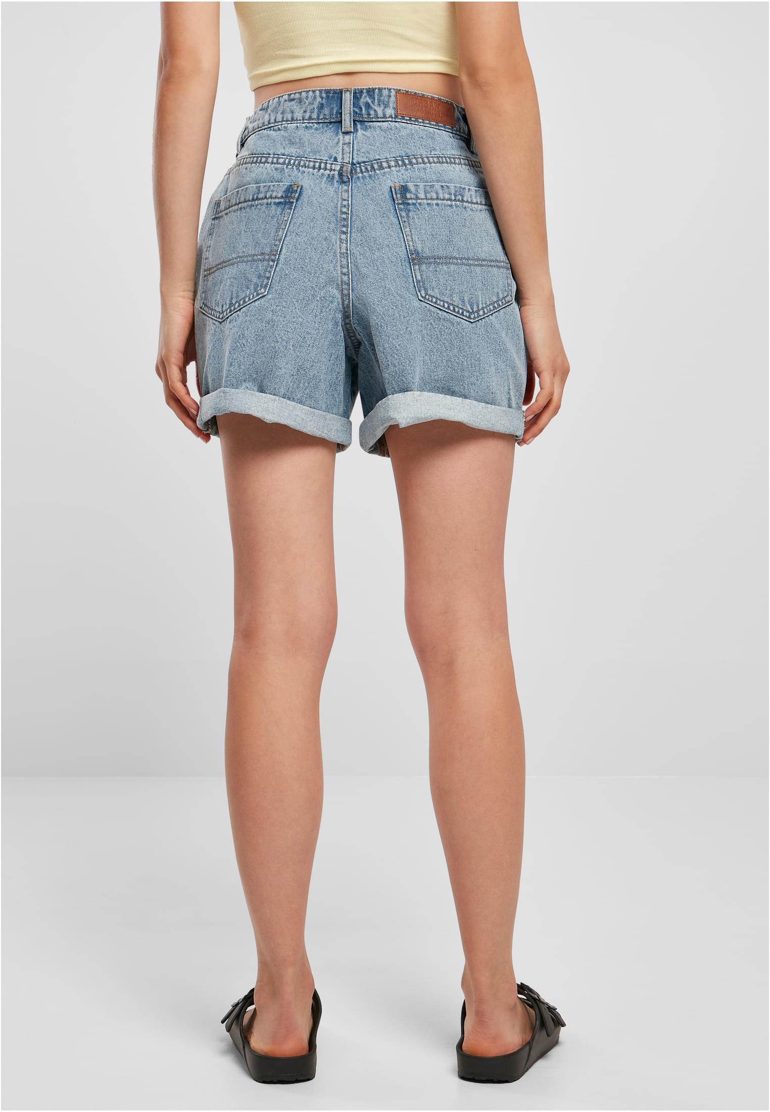 Mujeres cintura alta pantalones anchos boyfriend teñidos azul claro lavado 26
 - variant image 2
