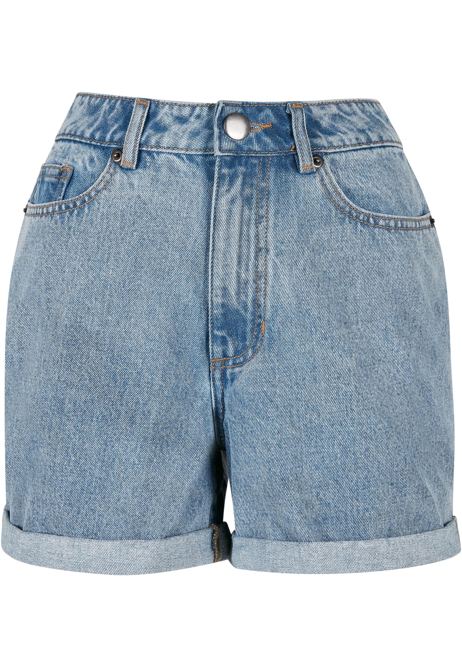 Mujeres cintura alta pantalones anchos boyfriend teñidos azul claro lavado 26
 - variant image 5