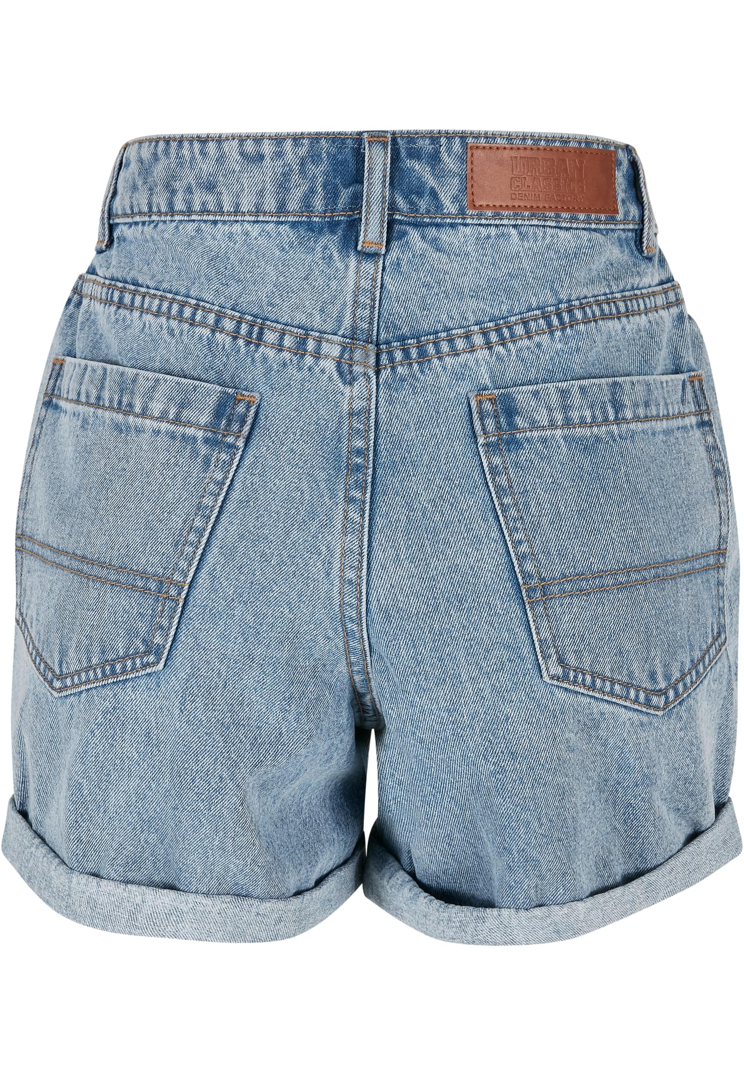 Mujeres cintura alta pantalones anchos boyfriend teñidos azul claro lavado 26
 - variant image 7