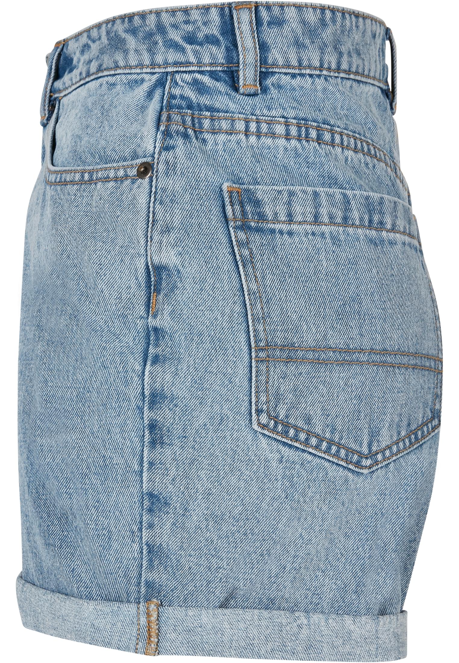 Mujeres cintura alta pantalones anchos boyfriend teñidos azul claro lavado 26
 - variant image 6
