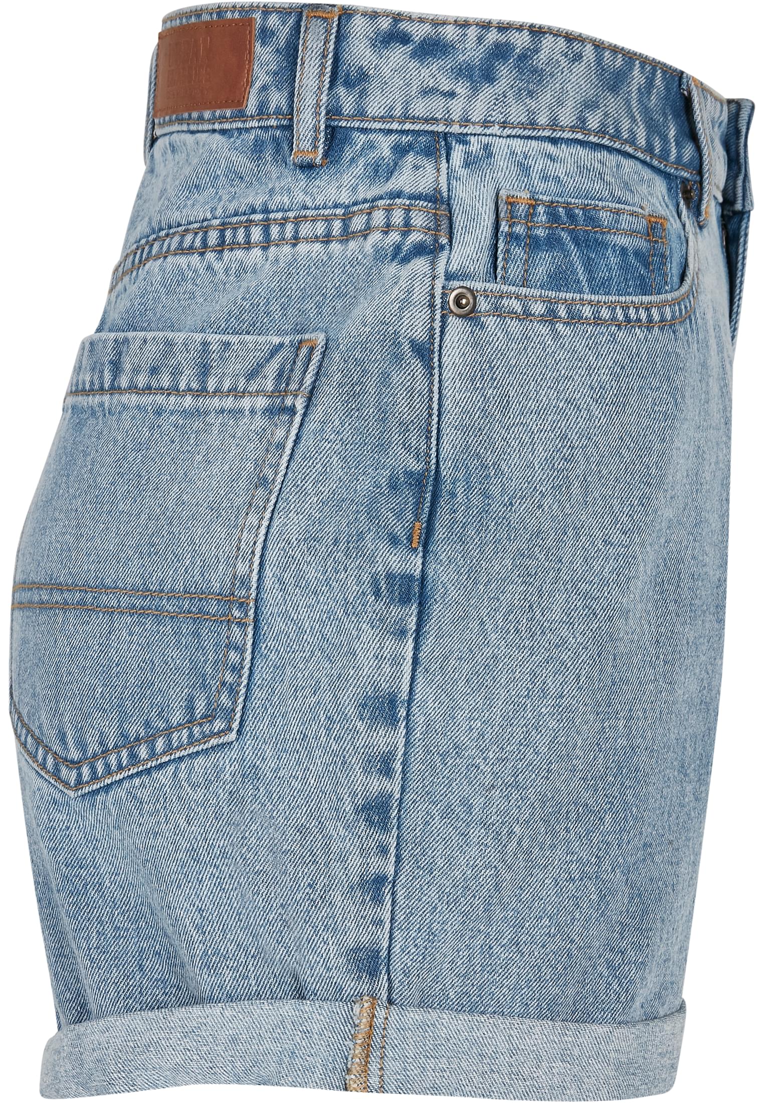 Mujeres cintura alta pantalones anchos boyfriend teñidos azul claro lavado 26
 - variant image 8