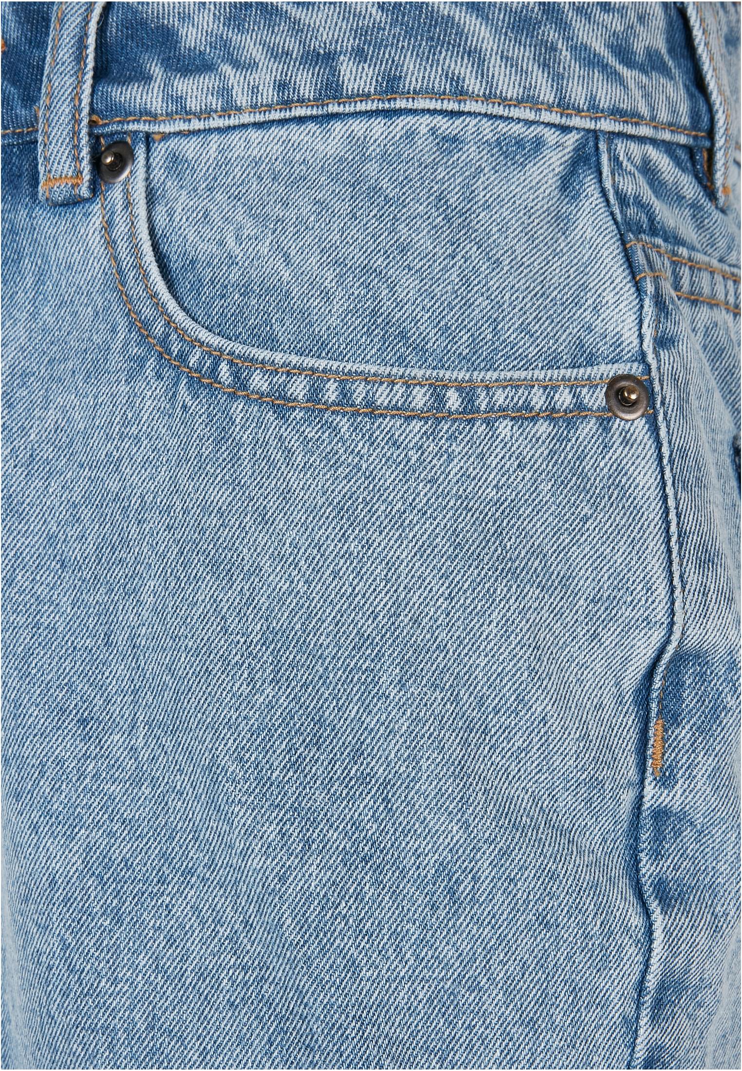 Mujeres cintura alta pantalones anchos boyfriend teñidos azul claro lavado 26
 - variant image 9