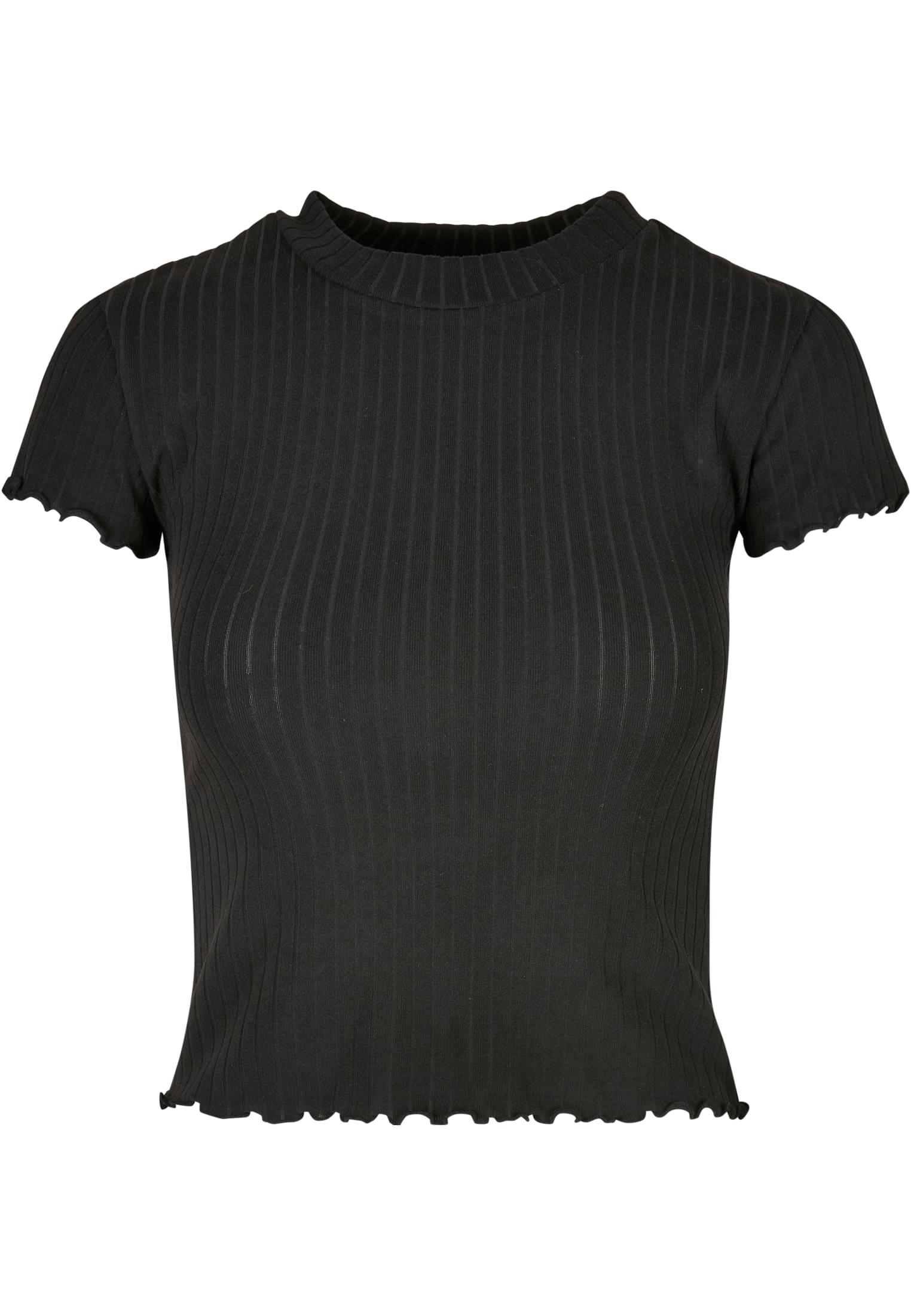 Ladies Short Rib Tee black 3XL - variant image 5