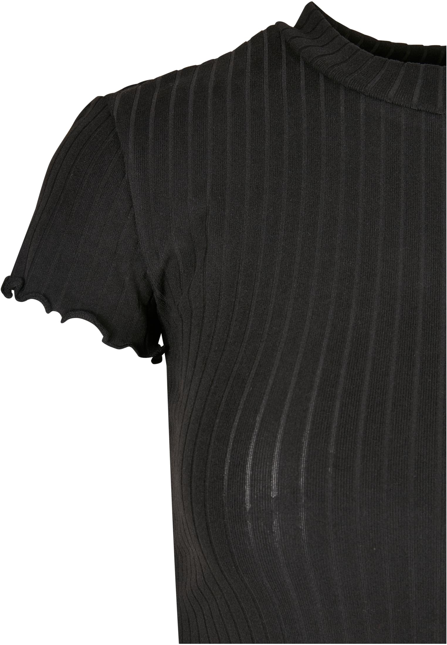 Ladies Short Rib Tee black 3XL - variant image 8
