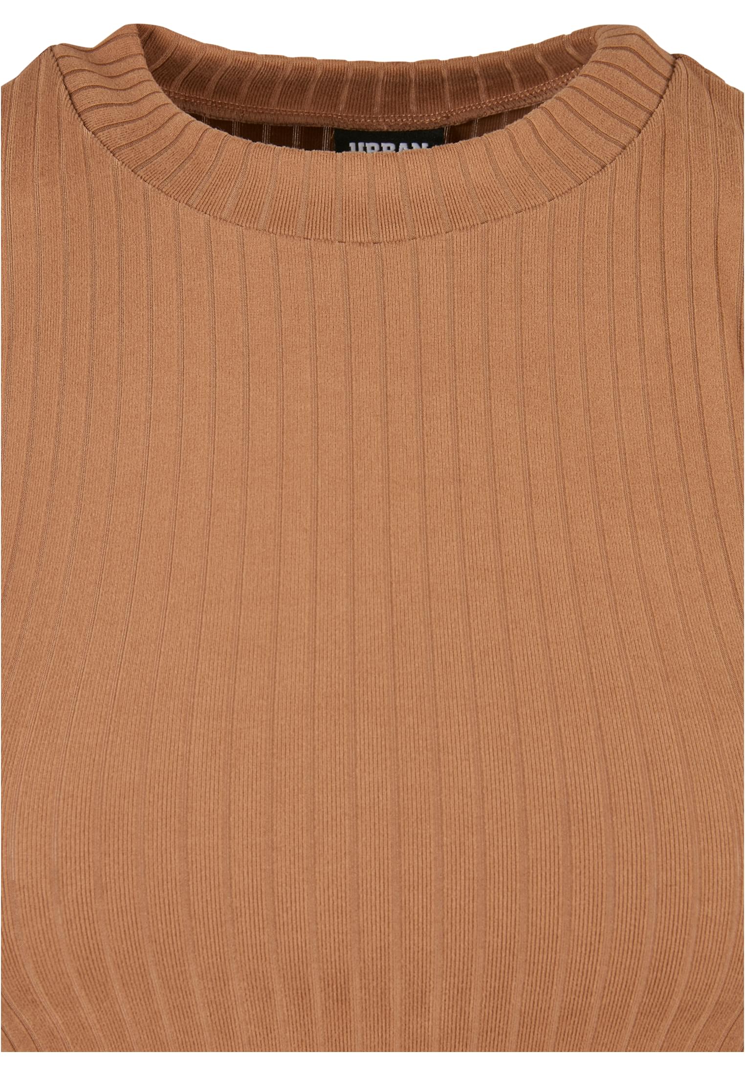 Ladies Short Rib Tee darktaupe 3XL - variant image 6