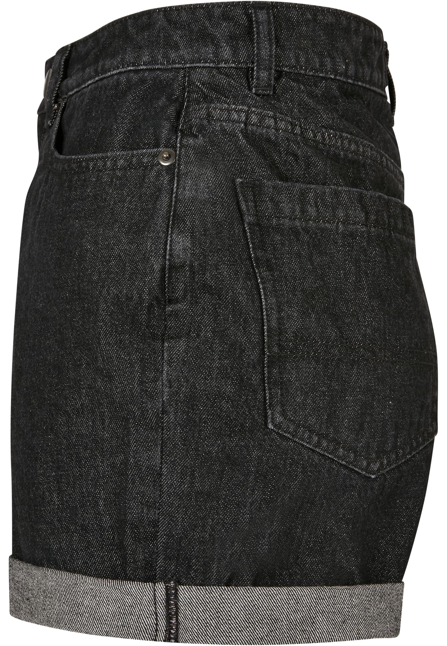 Chicas pantalones cortos boyfriend alto tiro negros lavados 26
 - variant image 6