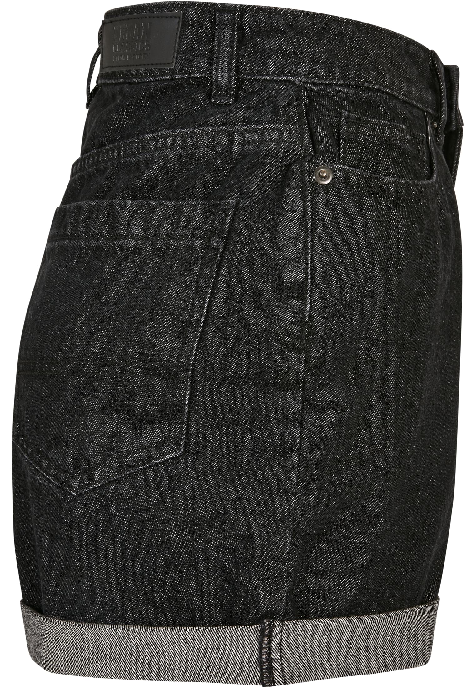 Chicas pantalones cortos boyfriend alto tiro negros lavados 26
 - variant image 8