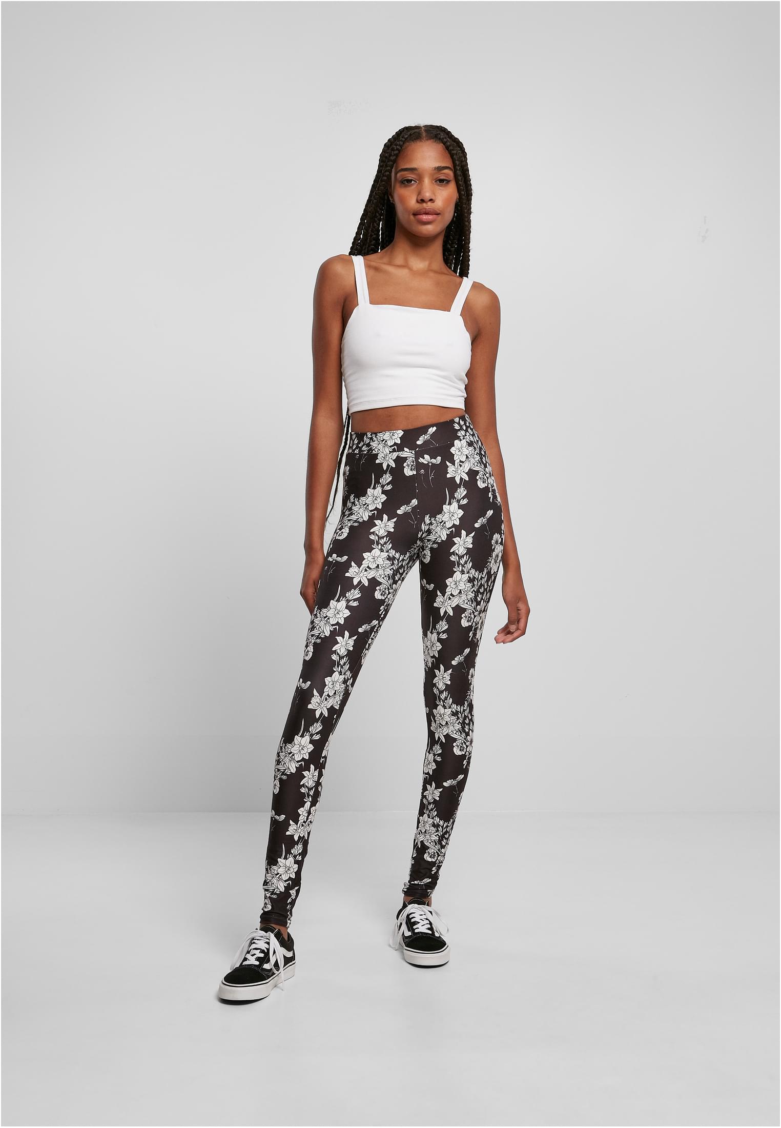 Ladies Soft AOP Leggings blackflower 3XL - variant image 4