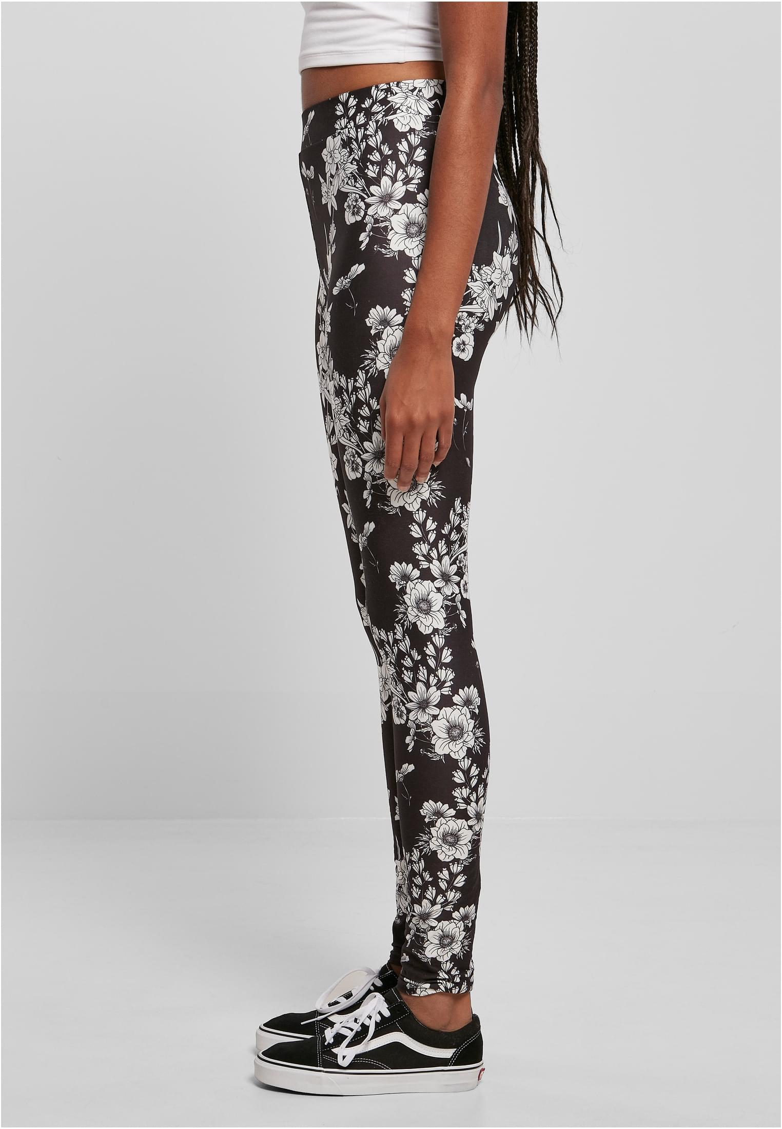 Ladies Soft AOP Leggings blackflower 3XL - variant image 1