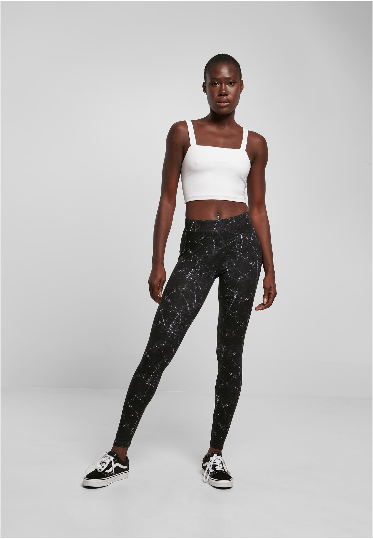Ladies Soft AOP Leggings blackmarble 3XL - variant image 4