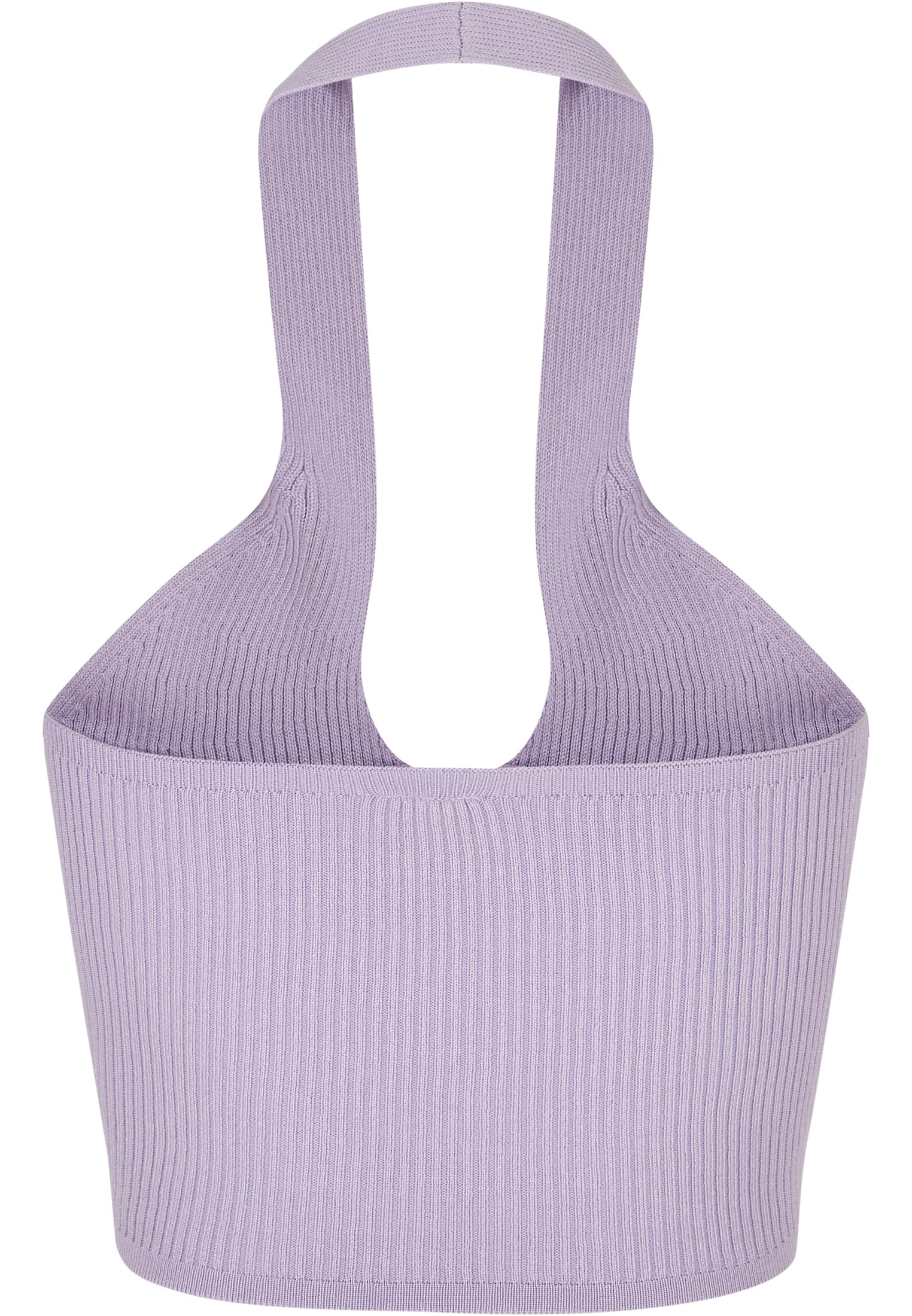 Ladies Rib Knit Crossed Neckholder Top lilac 3XL - variant image 6