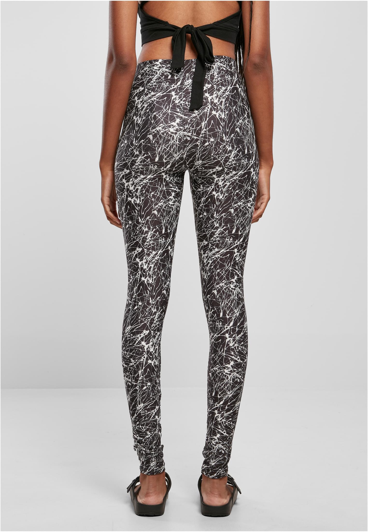 Frauen weiches AOP Leggings schwarzmalerei 3XL
 - variant image 2