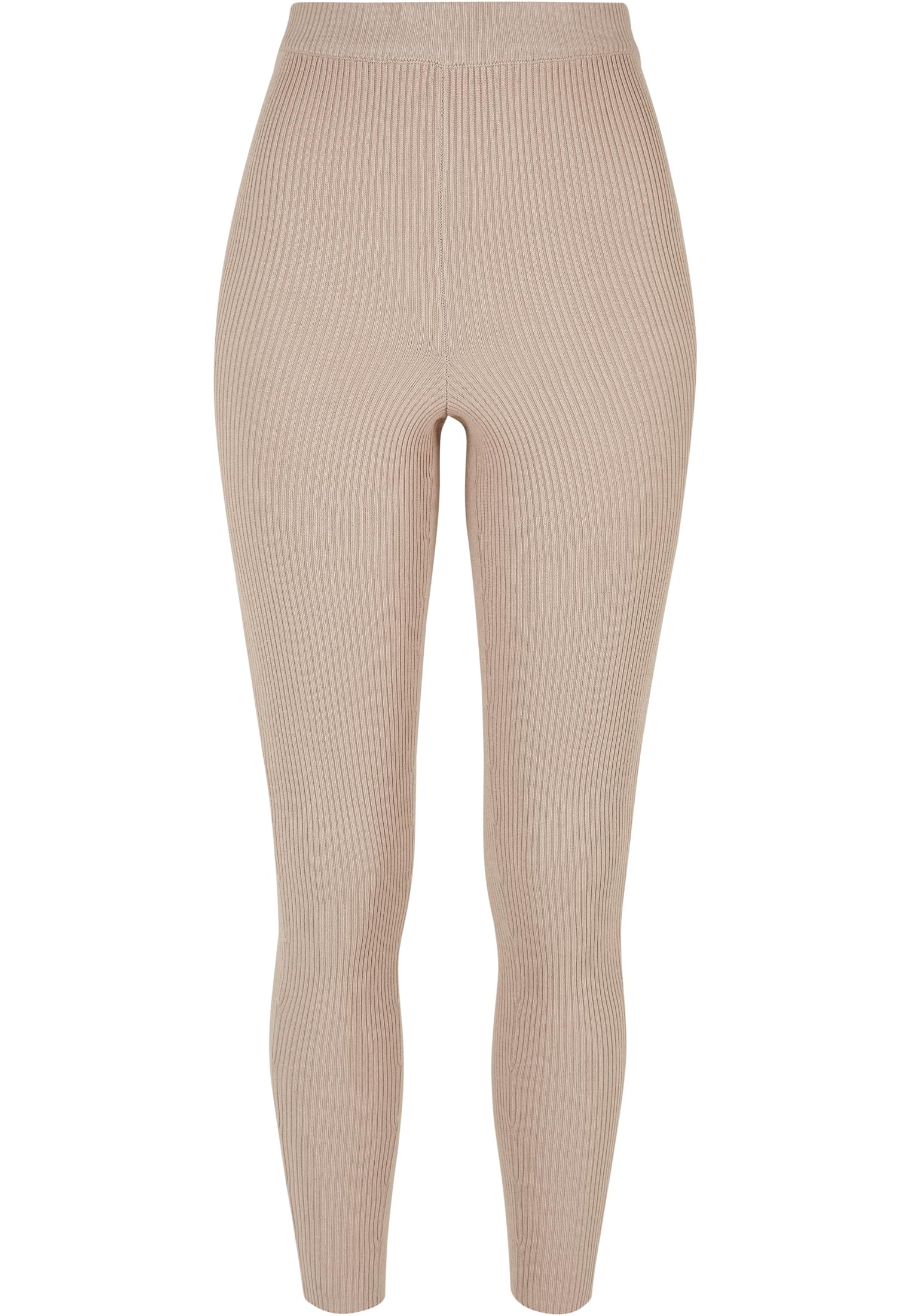 Ladies Rib Knit Leggings lighttaupe 3XL - variant image 5